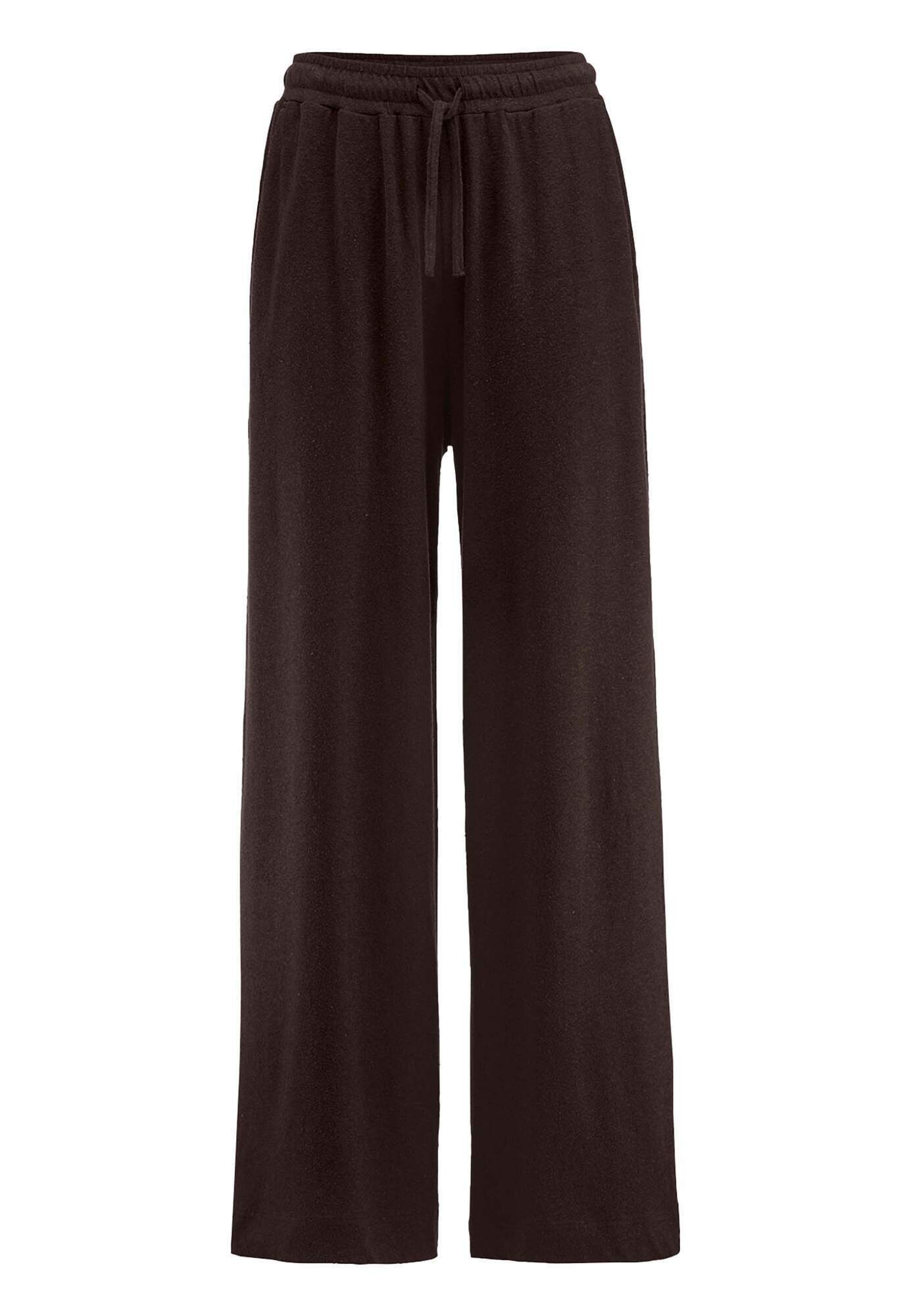 Hessnatur Jerseyhose Relaxed aus reiner Bio-Baumwolle mit Leinen (1-tlg)