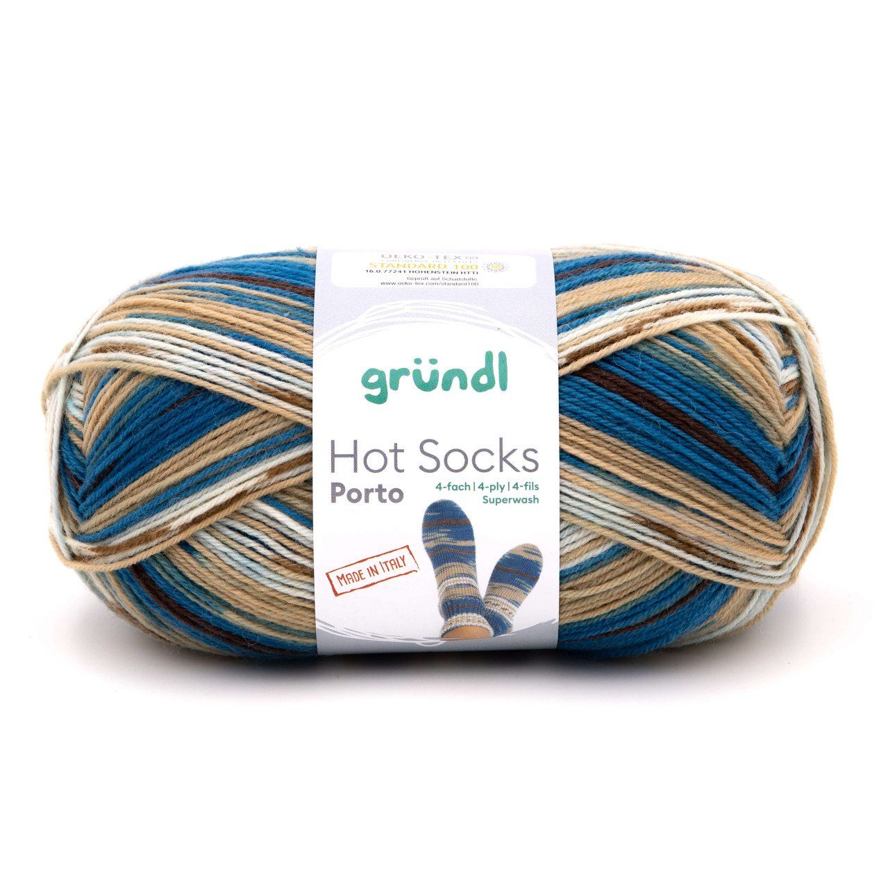 Gründl Gründl Sockenwolle Hot Socks Porto 100 g 4-fach Häkelwolle