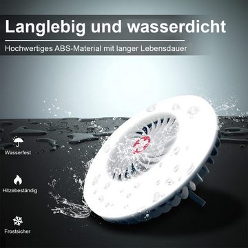 DOPWii Mini USB-Ventilator Tragbarer Camping-Ventilator mit LED-Licht, wiederaufladbarer, wasserdichter USB-Zeltventilator mit Haken,Magnet für den Außenbereich