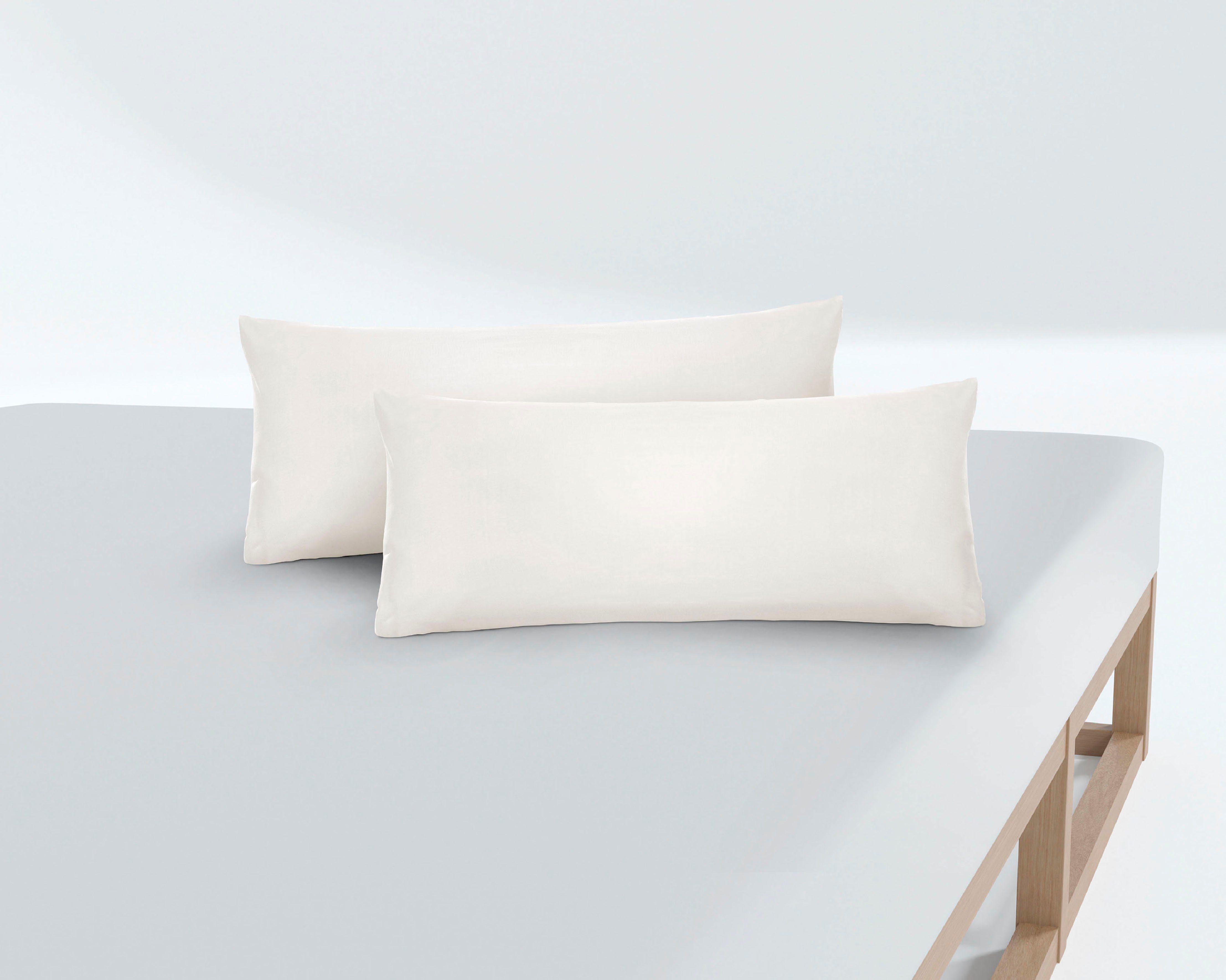 Biberna Kissenbezug Michi Feinjersey mit Reißverschluss, (2 Stück), verschi günstig online kaufen