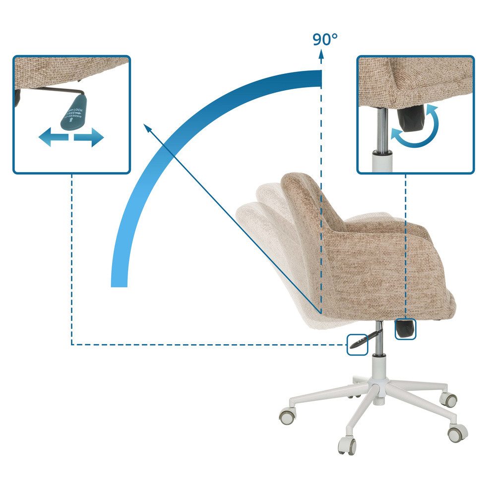 hjh LIVING Drehstuhl Home Office Bürostuhl günstig online kaufen