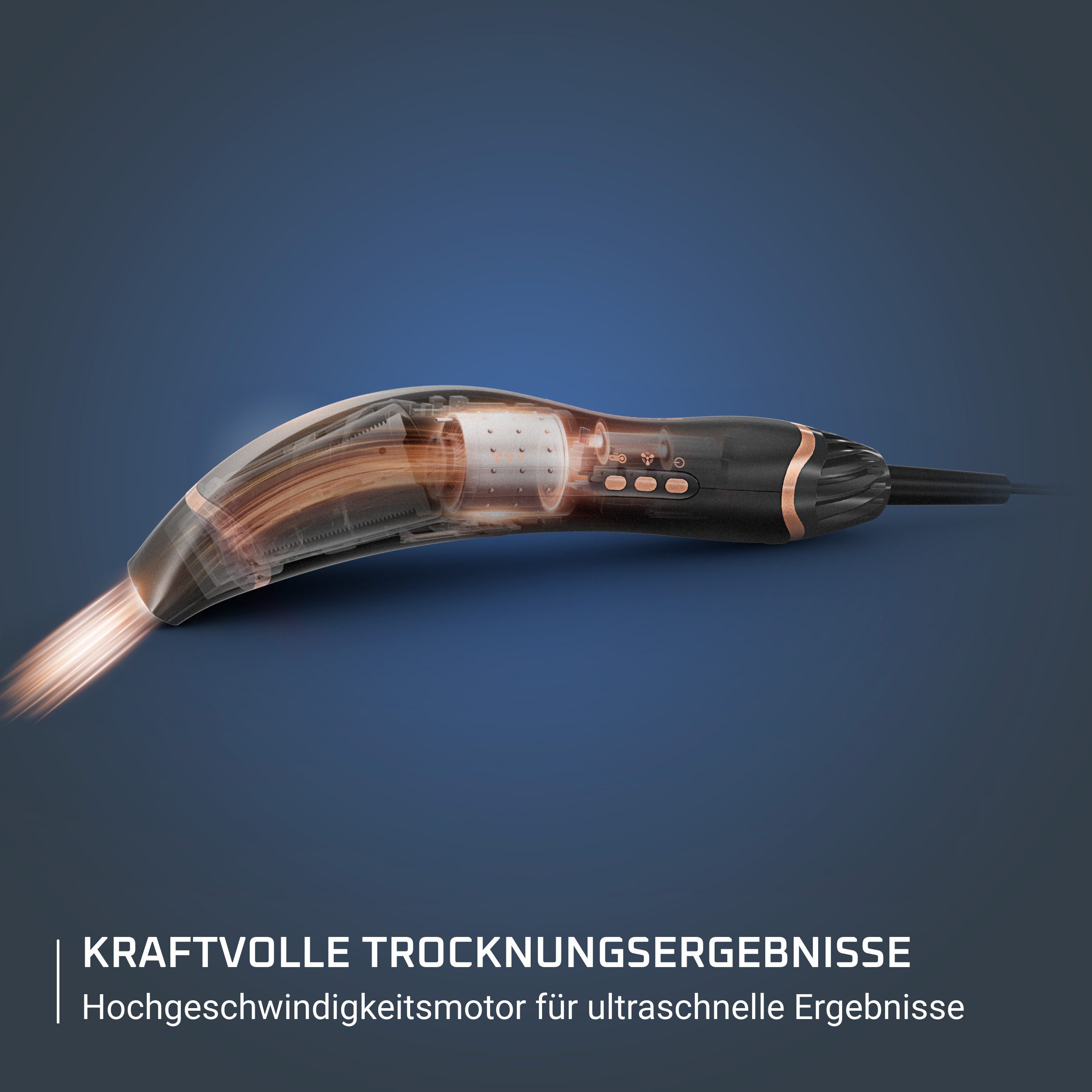 Rowenta Haartrockner Rowenta Air Motion, leichtes/ergonomisches Design, inkl. Glättungskamm, Coanda Effekt