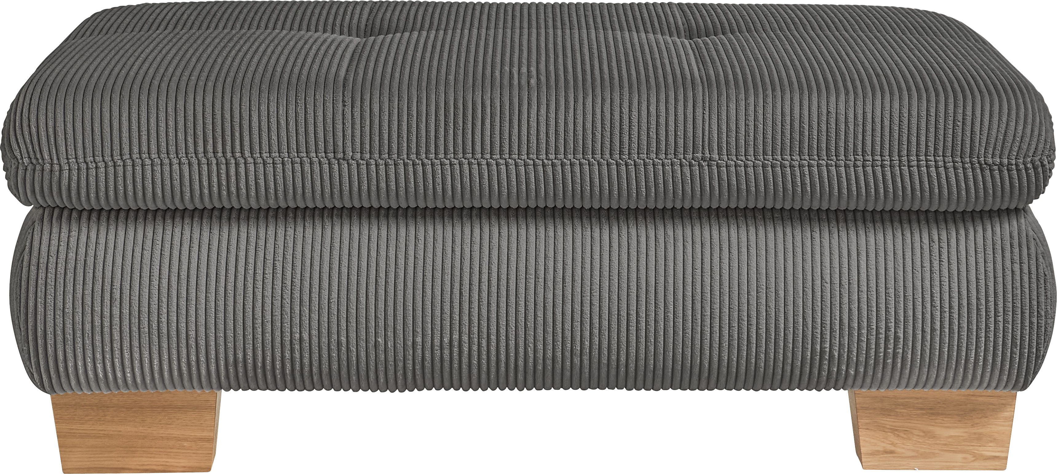 set one by Musterring Hocker SO 3400, Metallfuß schwarz, verschiedene Farben, Aufklappfunktion, B129 x T64cm