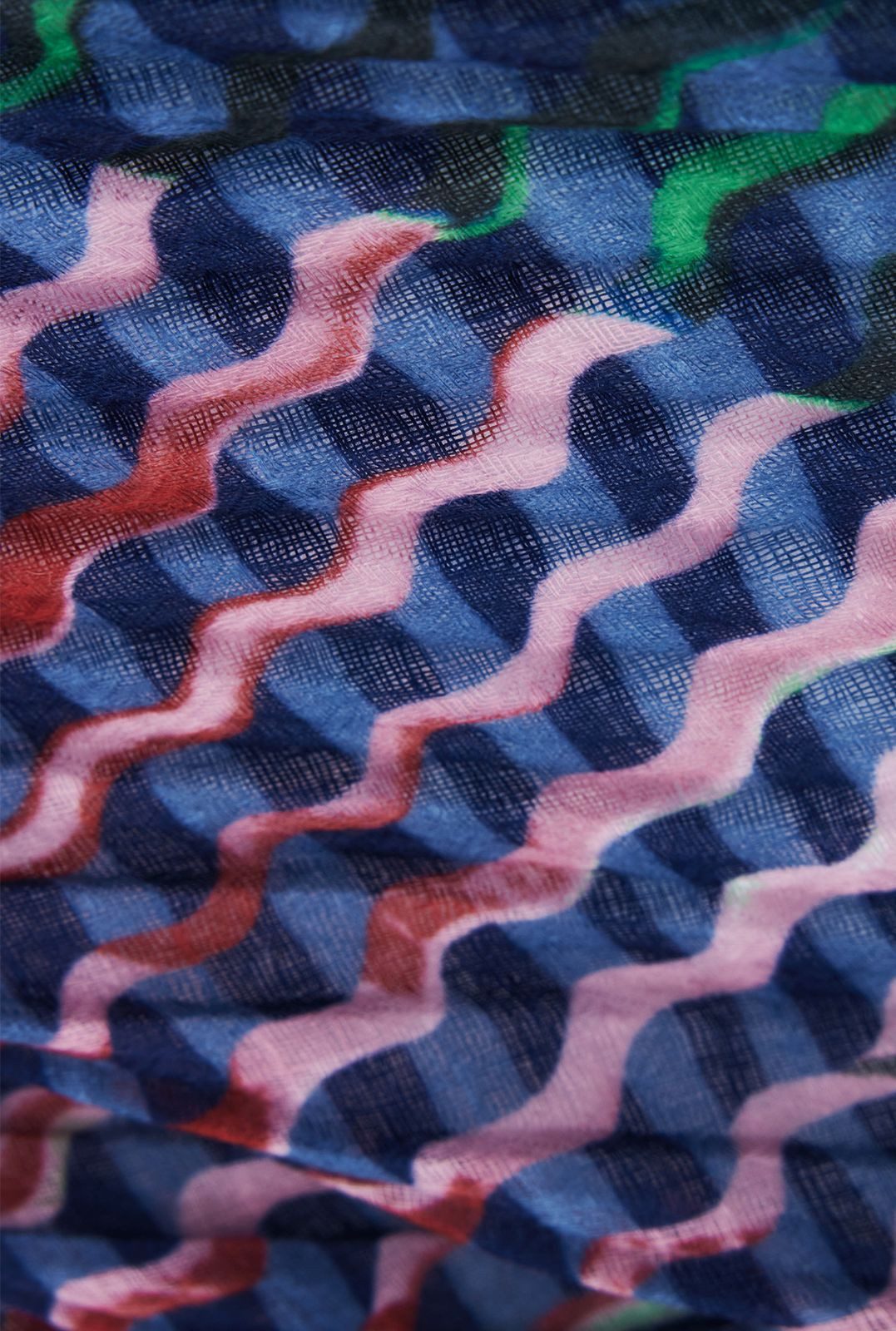 Desigual Modetuch Bluestrip Rectangle Foulard