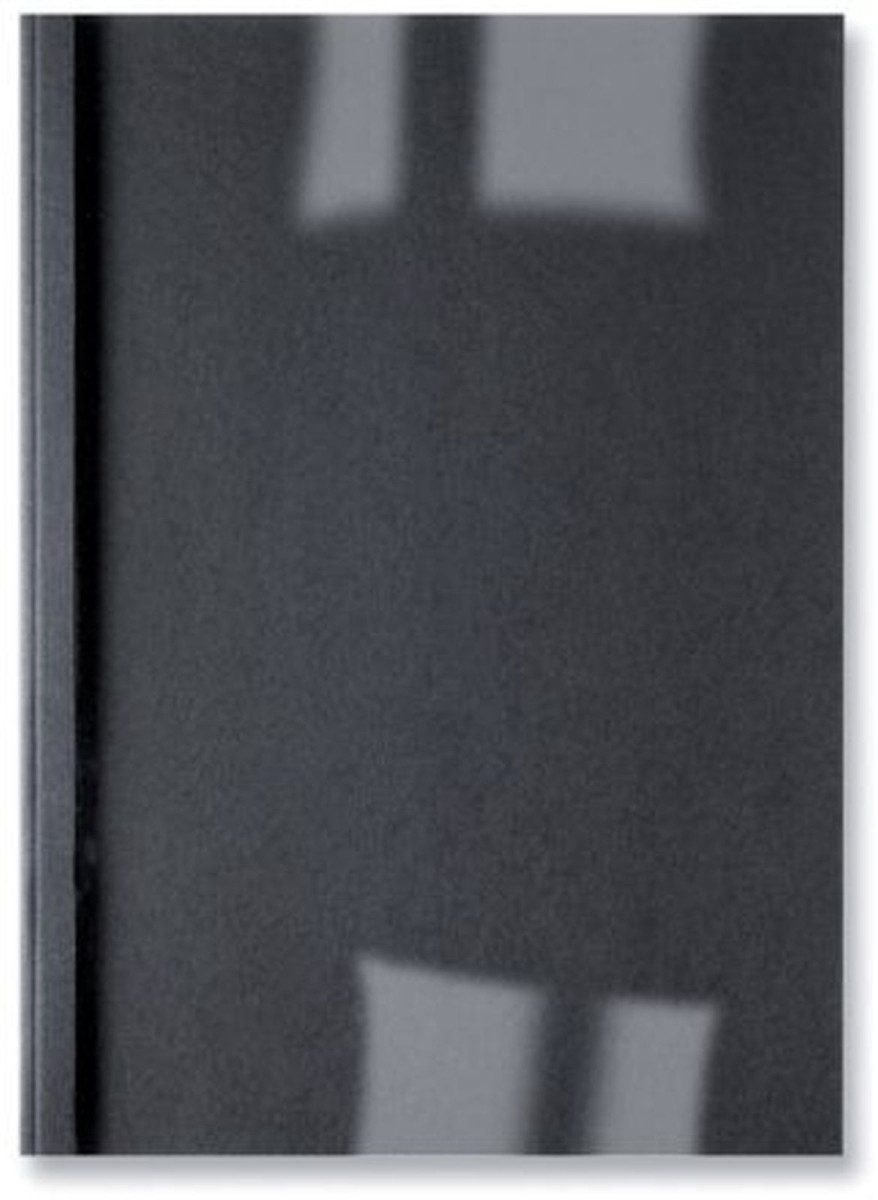 GBC Thermo-Bindemappe Thermobindemappe LinenWeave A4 3mm VE=100 Stück schwarz, (