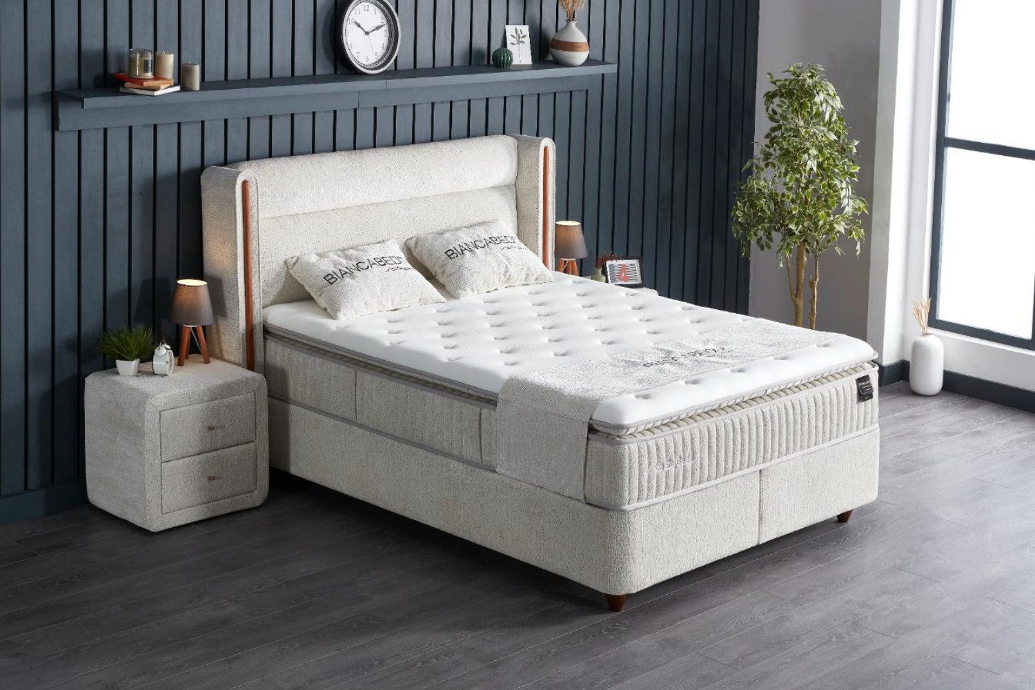 Pointhome Boxspringbett mit Bettkasten, Bett mit Matratze, Boxbett, 180x200 günstig online kaufen