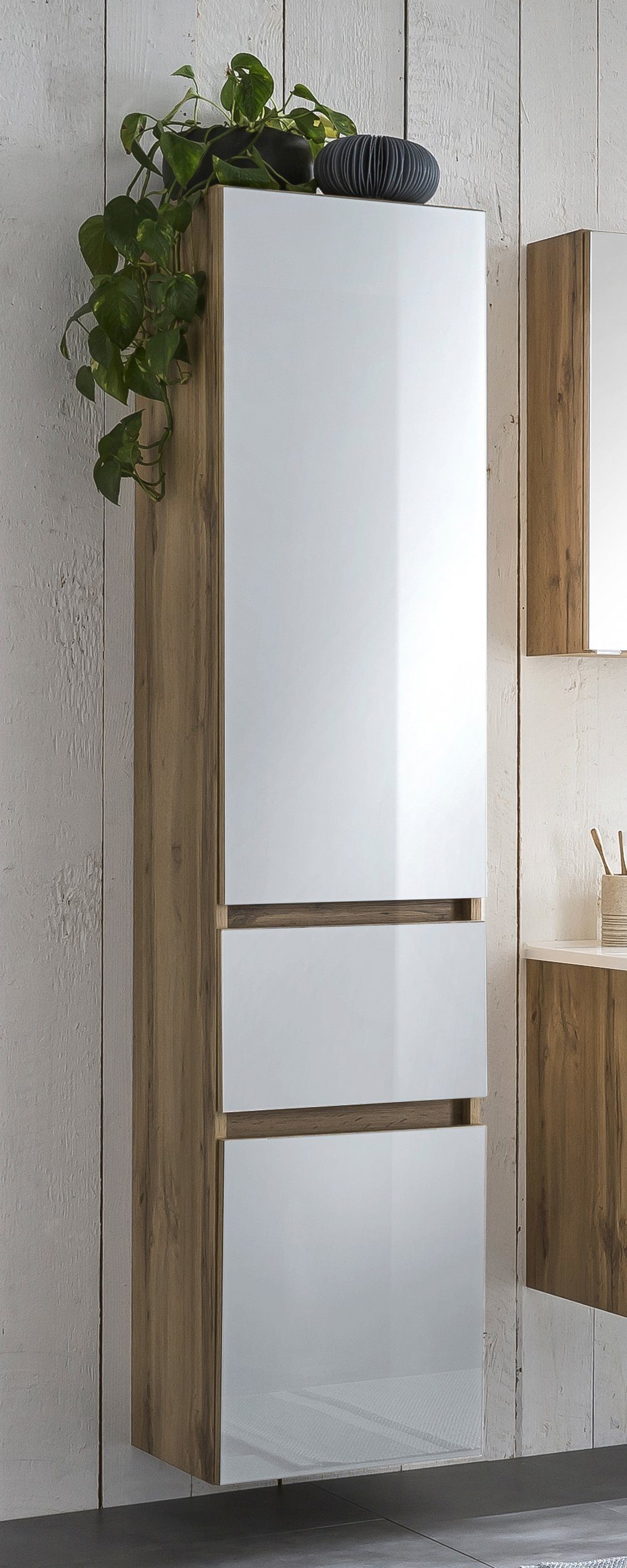 welltime Seitenschrank Horki 40 cm breit, mit Schubkasten