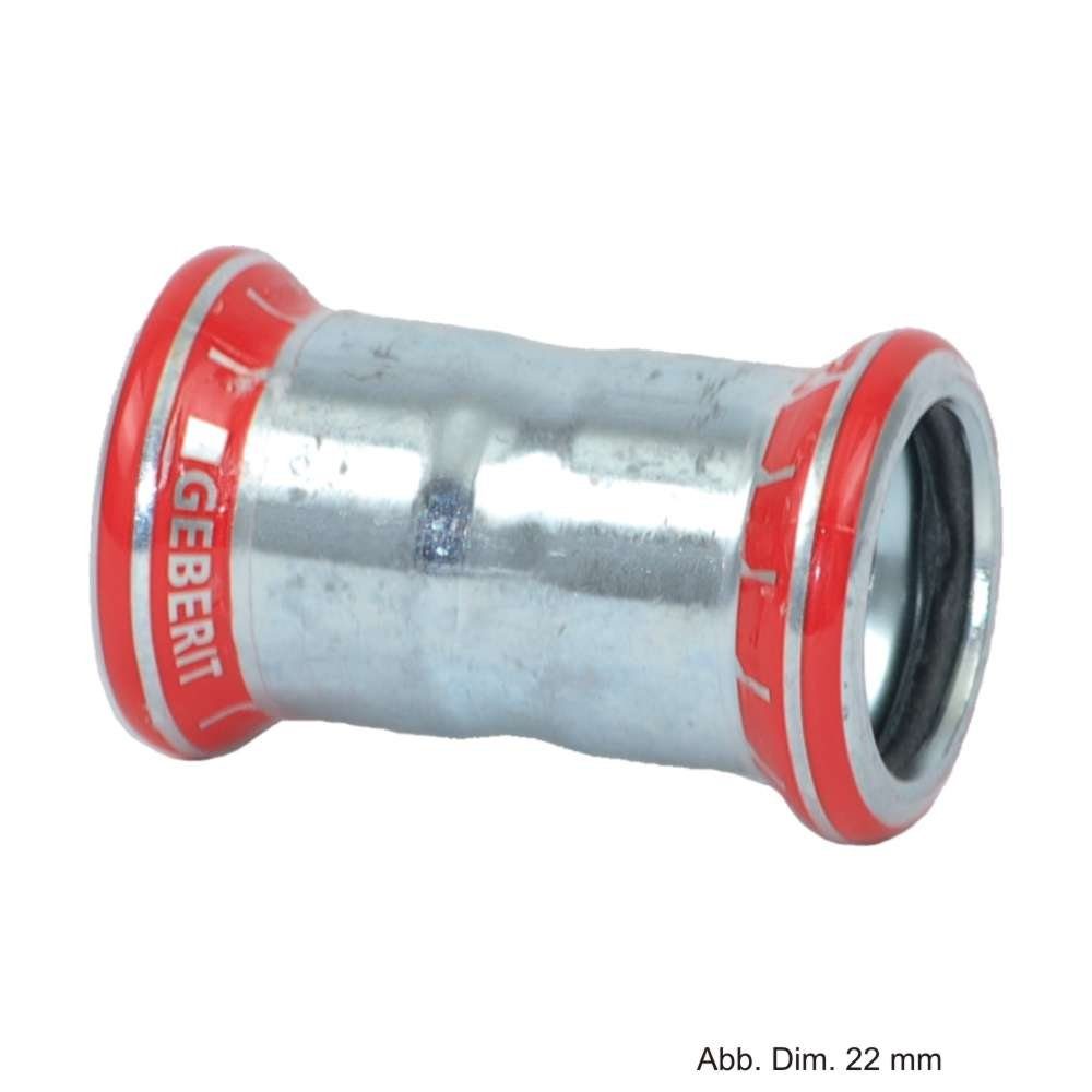 GEBERIT Wasserrohr Geberit Mapress C-Stahl Muffe, 54 mm