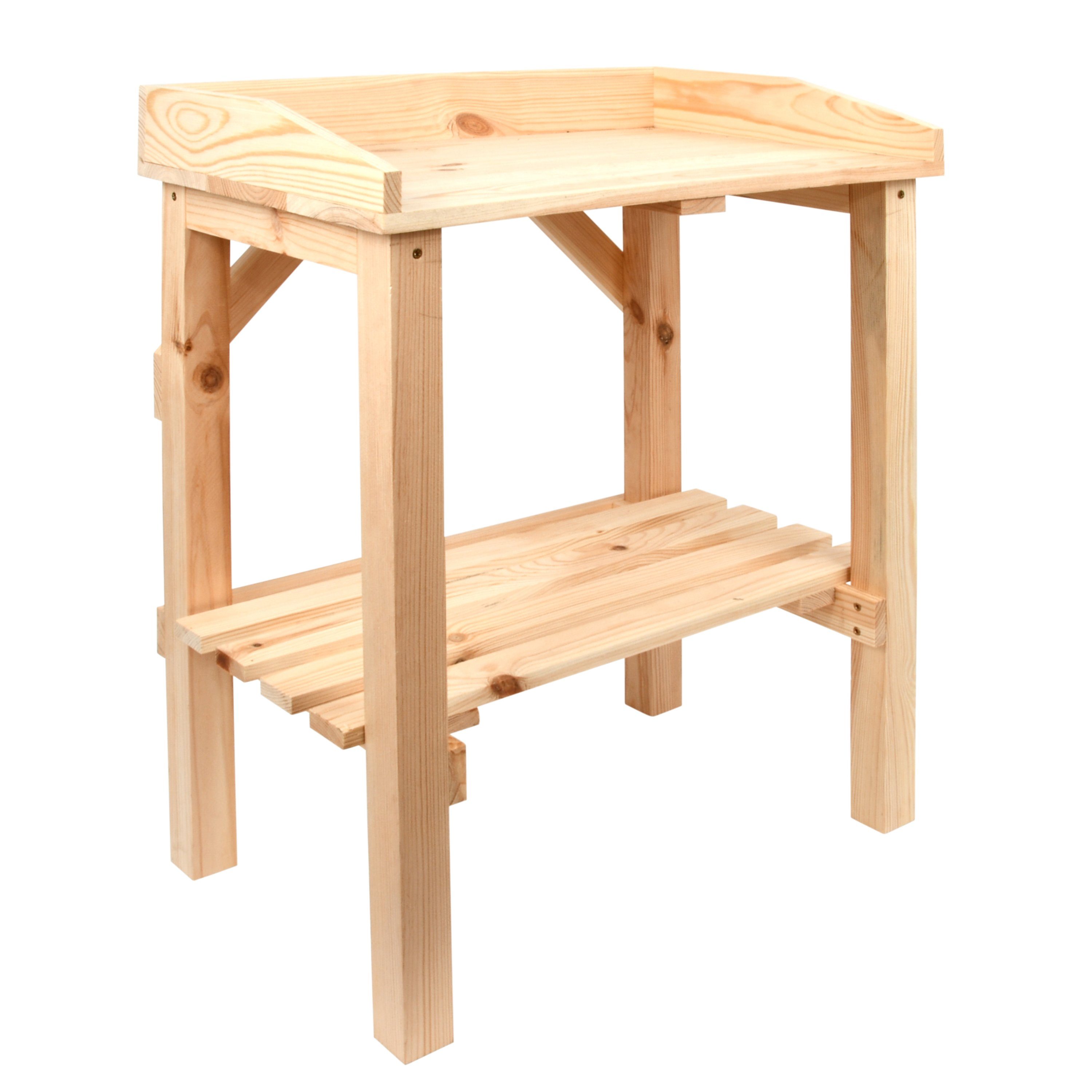 esschert design Pflanztisch Kinderpflanztisch Kiefernholz Blumen Beet Garten Haus Arbeit Topf (Kinderpflanztisch)