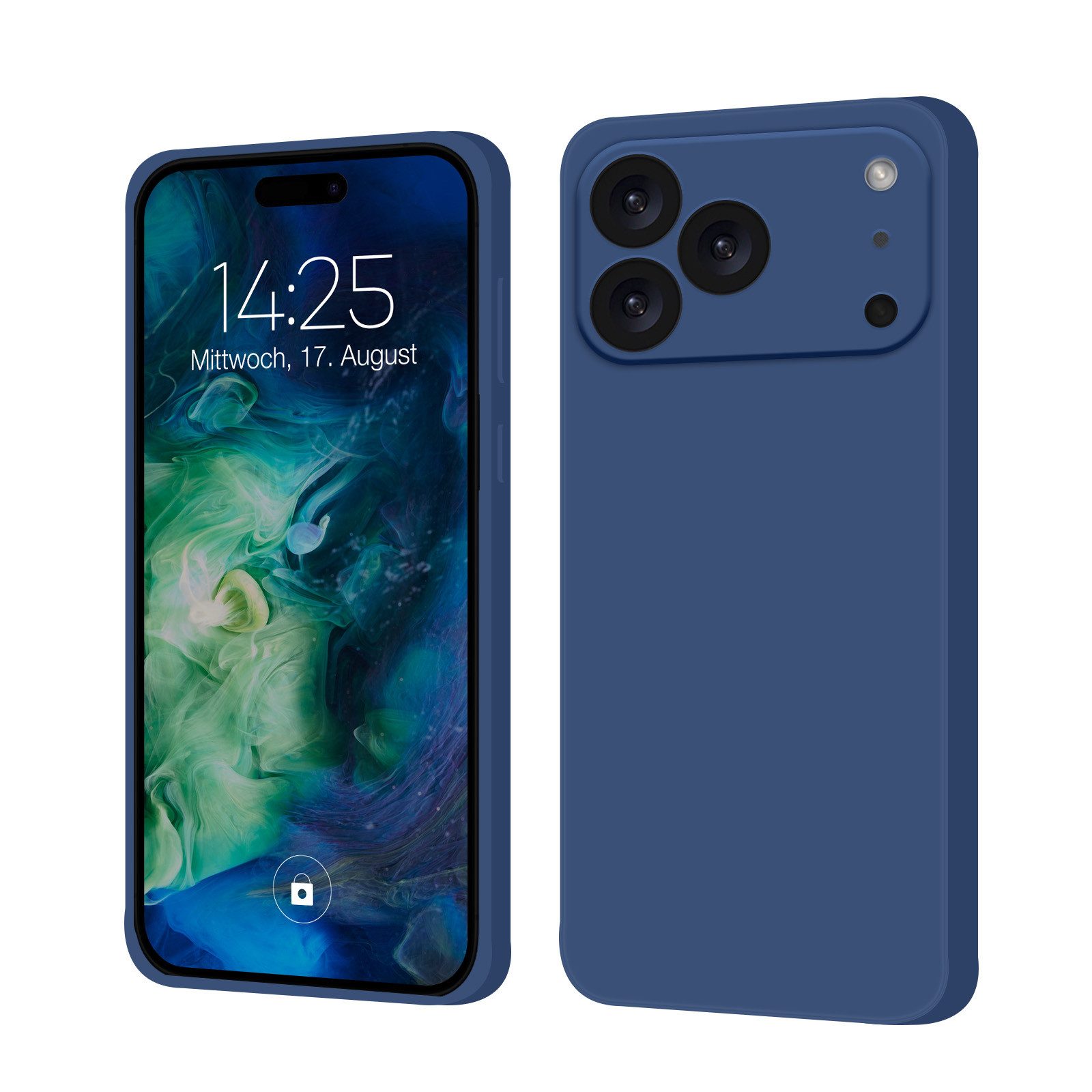 Tec-Expert Handyhülle SoftGrip Cover Hülle für Apple iPhone 17 Pro, Handy Case Bumper integrierter Kameraschutz flexibel