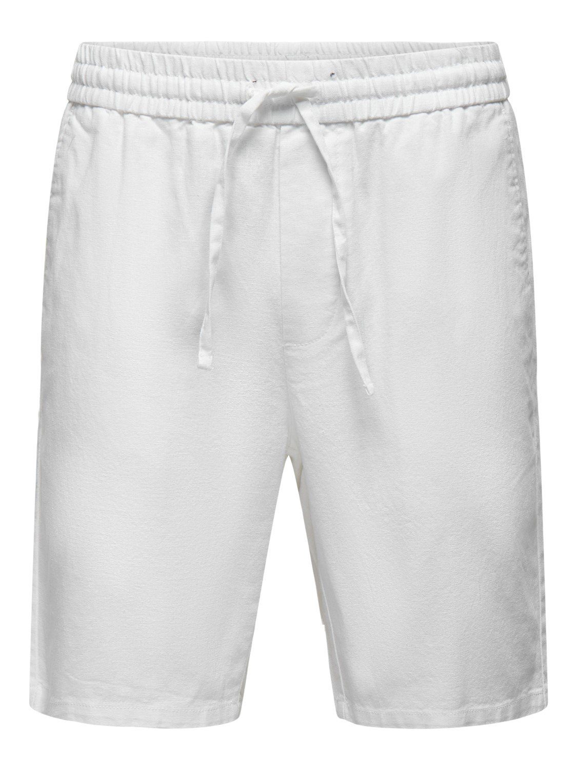 Baumwollmix Shorts 22024967 ONSLINUS White ONLY aus SONS & Bright