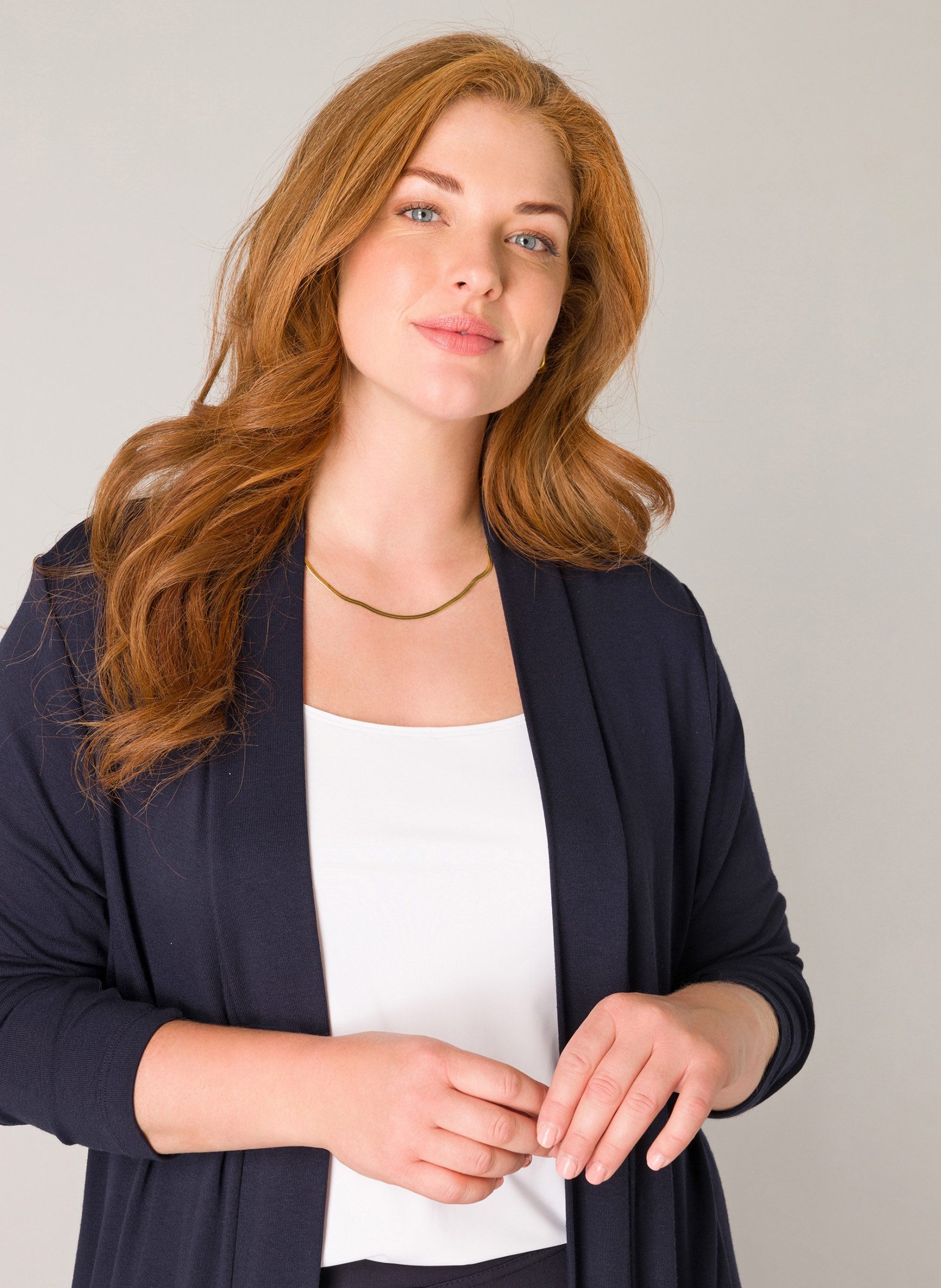 Base Level Curvy Longstrickjacke Ayla Long günstig online kaufen
