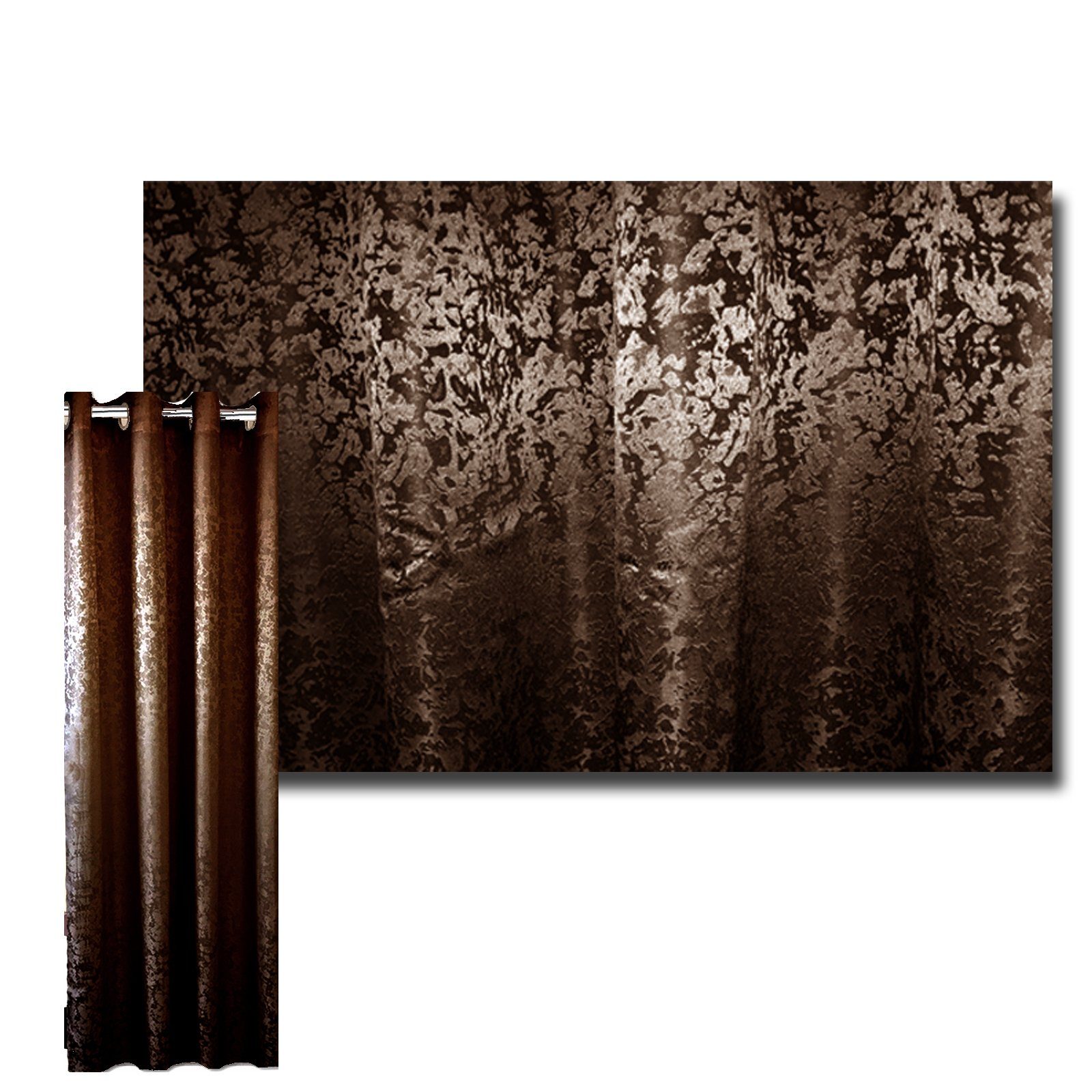 JEMIDI Scheibengardine Vorhang blickdicht, 140x245 cm, günstig online kaufen