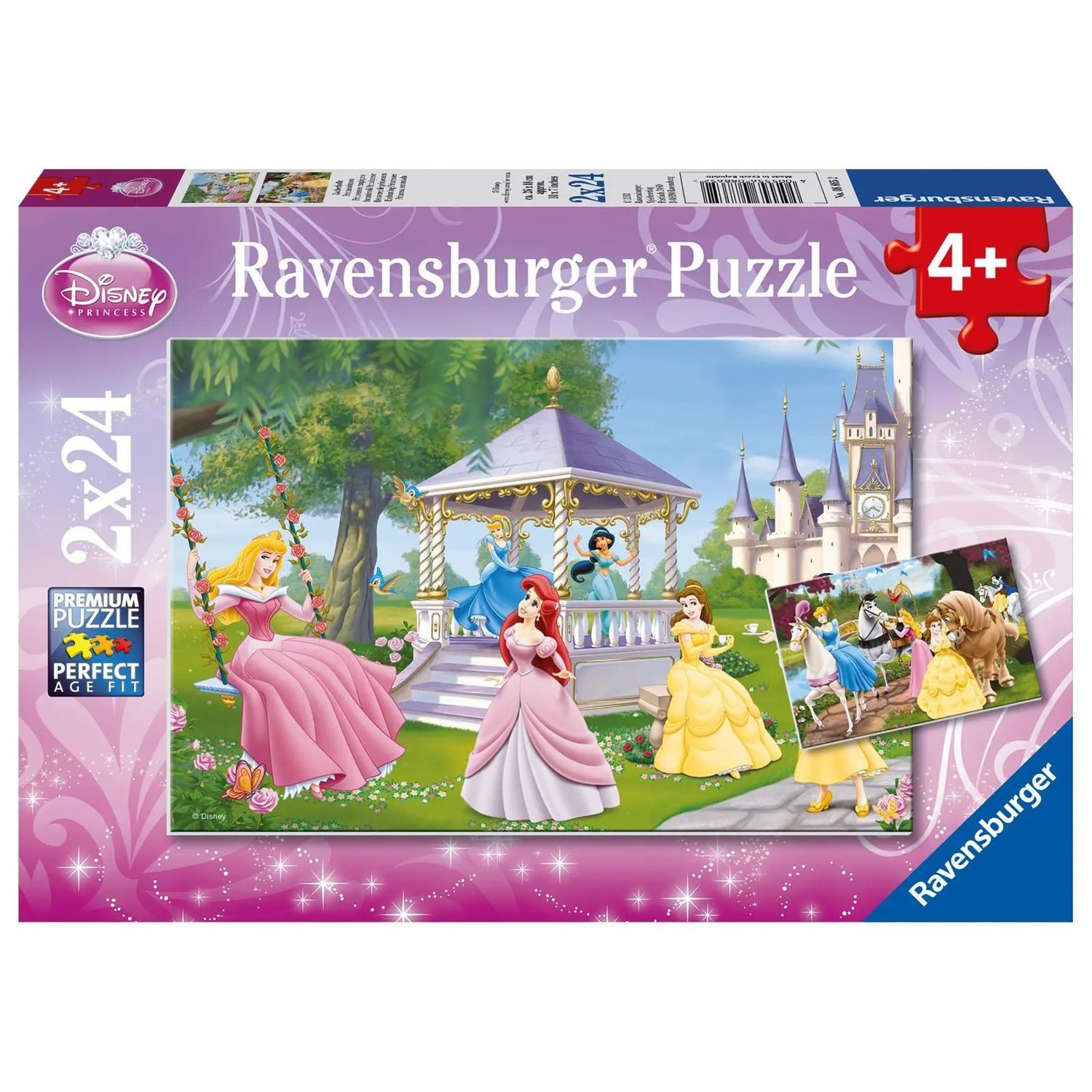 Ravensburger Puzzle Disney: Zauberhafte Prinzessinnen. Puzzle 2 x 24 Teile, 24 Puzzleteile