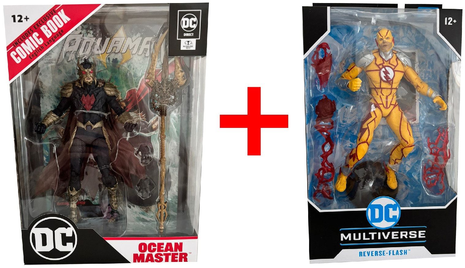McFarlane Toys Actionfigur DC Direct Aquaman + DC Multiverse Reverse-Flash Actionfiguren