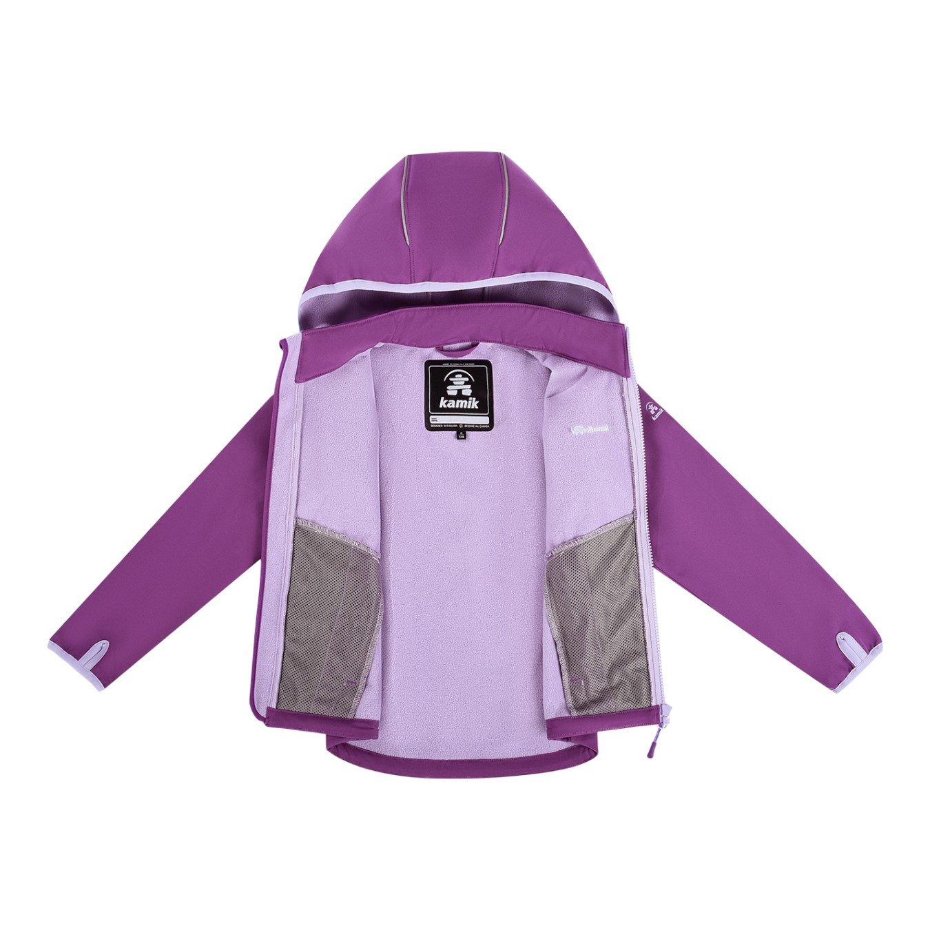 Kamik Softshelljacke Faye (wasserabweisend, reflektierend) violett Mädchen
