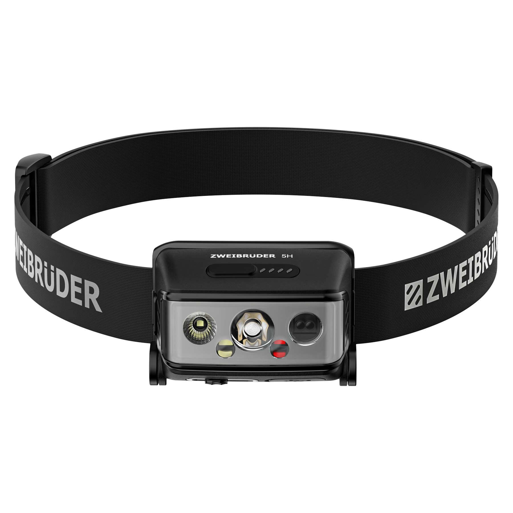 Zweibrüder LED Stirnlampe ZB5H, Focus-Function aufladbar / USB-C Aluminium Housing Rotlicht