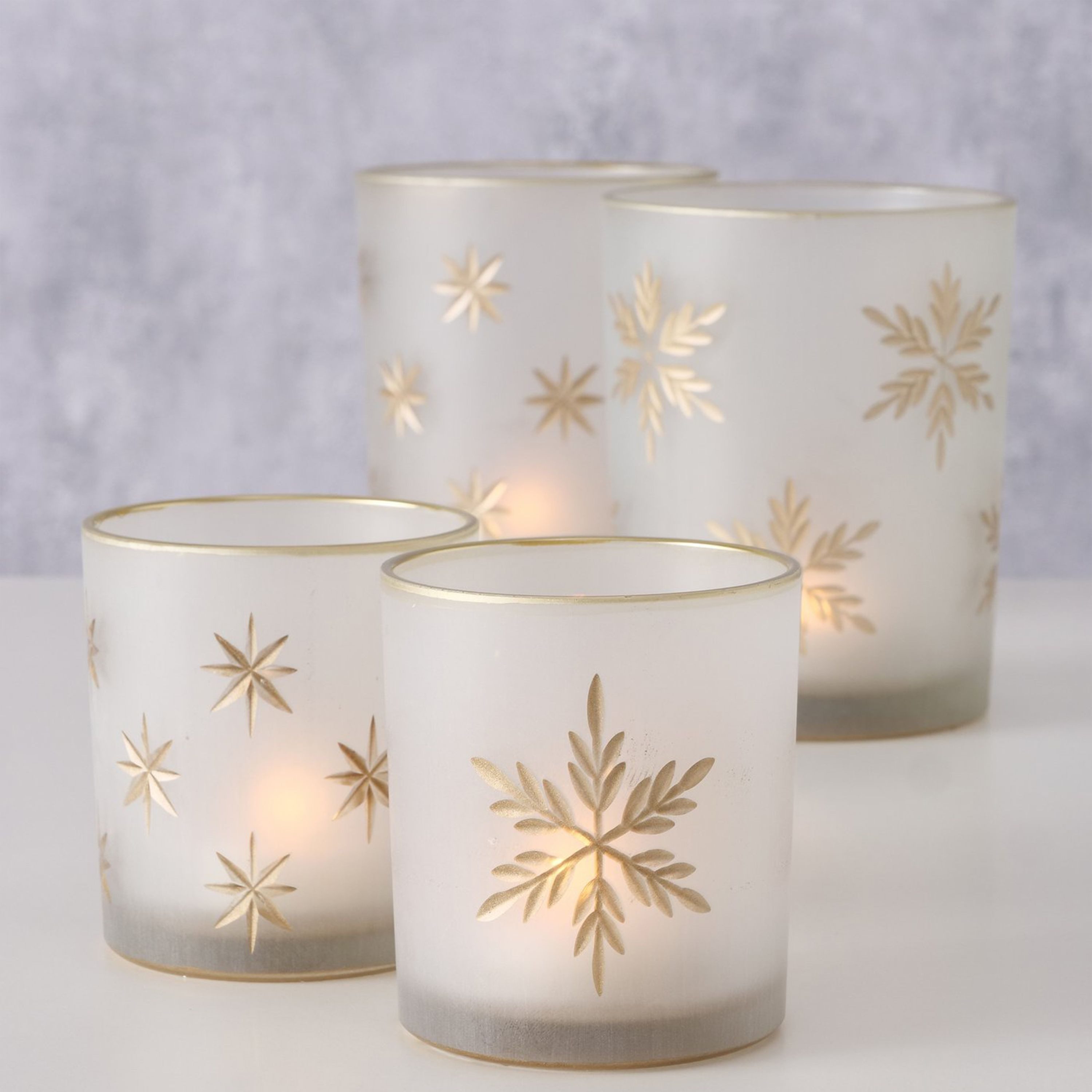 MamboCat Teelichthalter B./3 4tlg Set Windlicht Stellina - 9715129