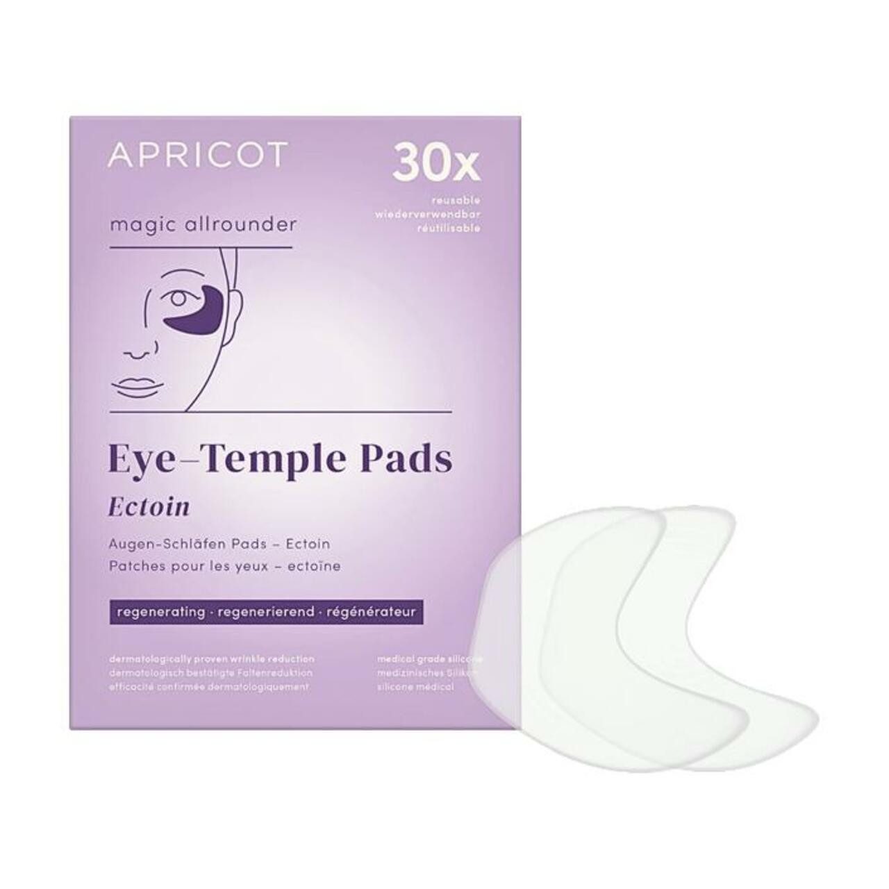 Gesichtspflege Eye & Temple Pads Hyaluron "eye love it" aus medizinischem Silikon - 3