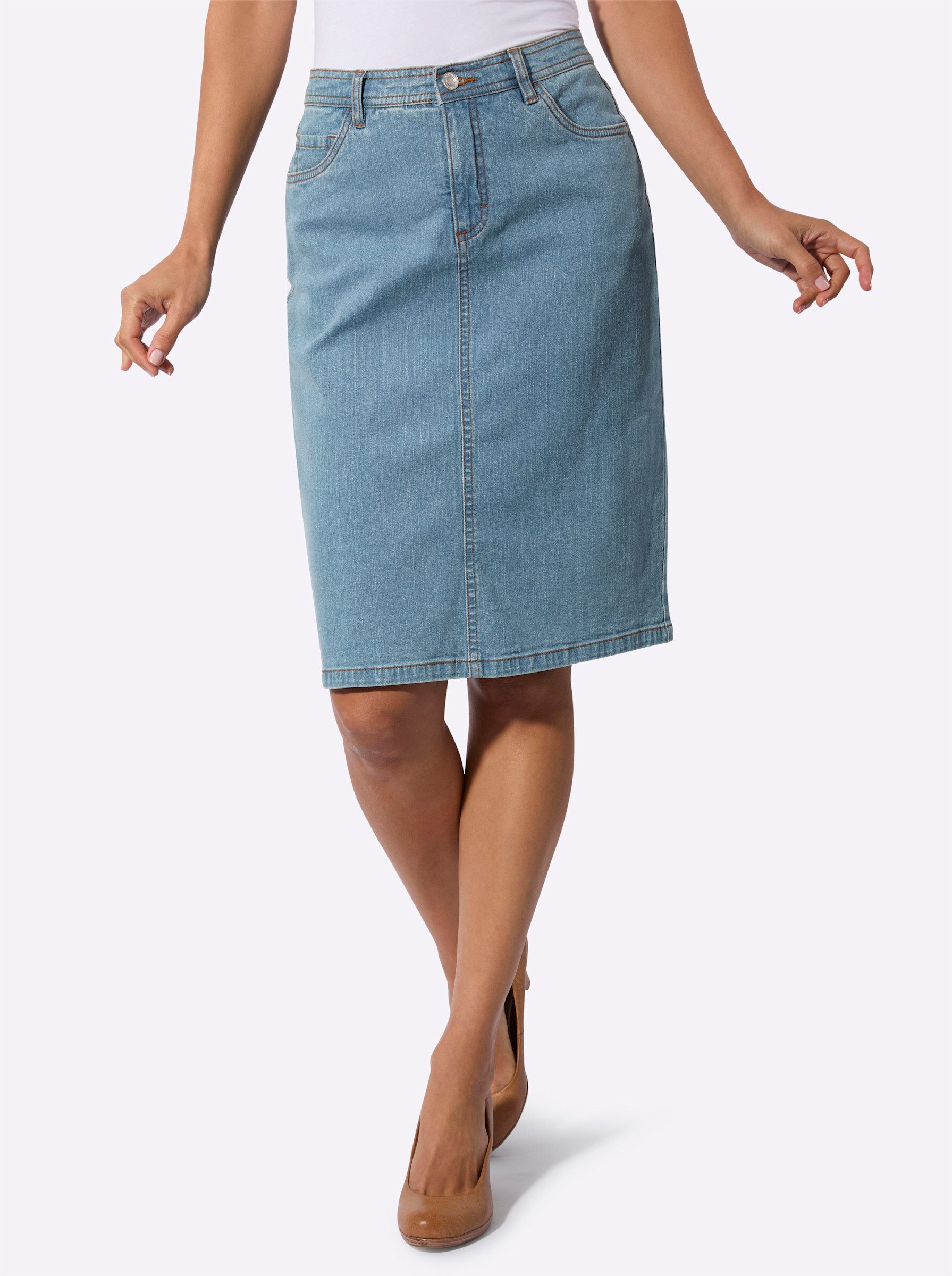 Witt A-Linien-Rock Jeansrock günstig online kaufen