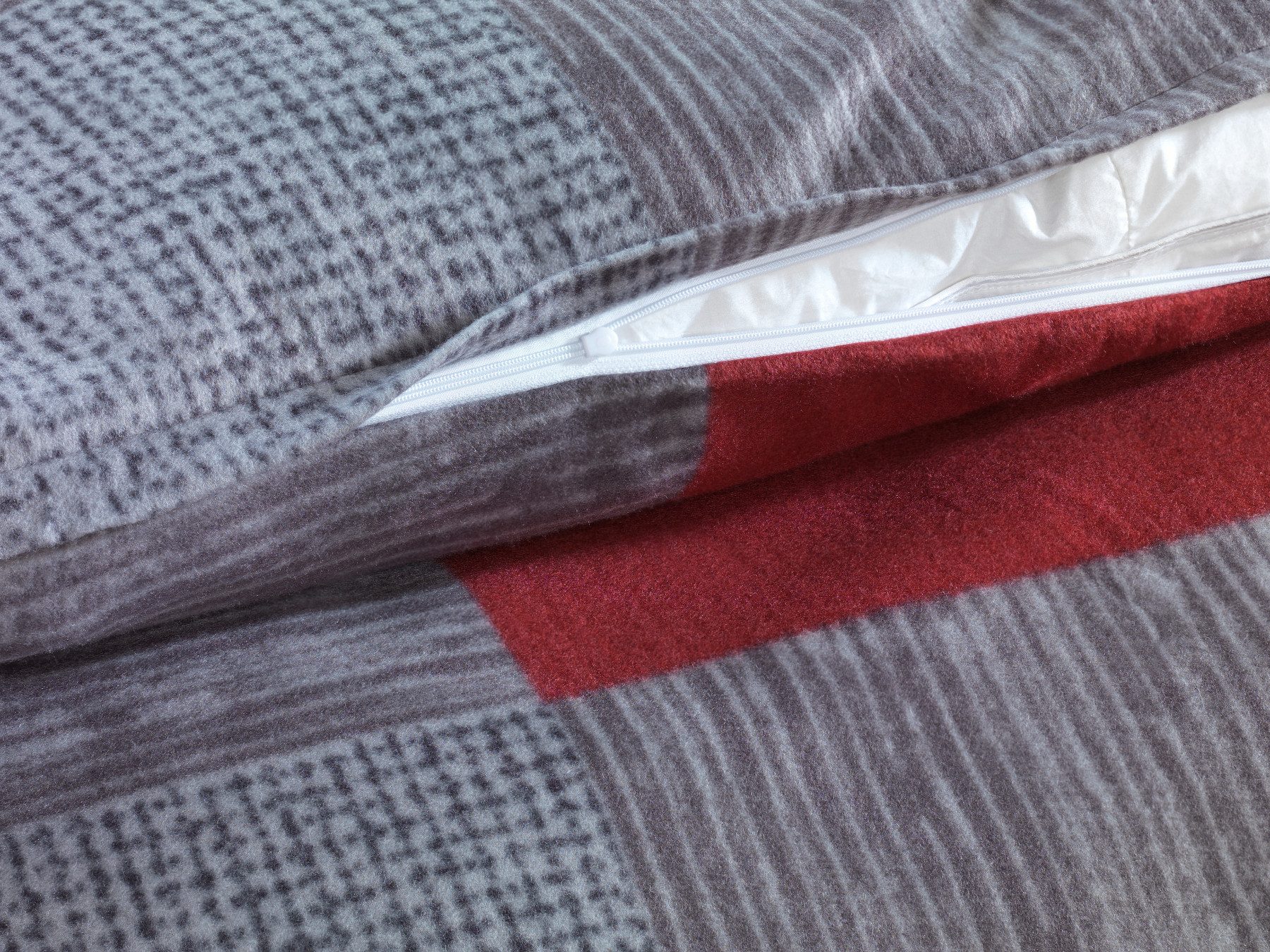 Dreamhome Bettwäsche Thermo Fleece kuschelig weiche Winterbettwäsche, Thermo Fleece, 2 teilig, Für Allergiker geeignet, pflegeleicht, angenehm weicher Stoff – Bild 5 von 5