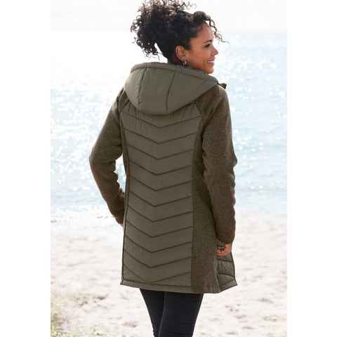 Vivance Steppjacke mit Strickfleece-Ärmeln