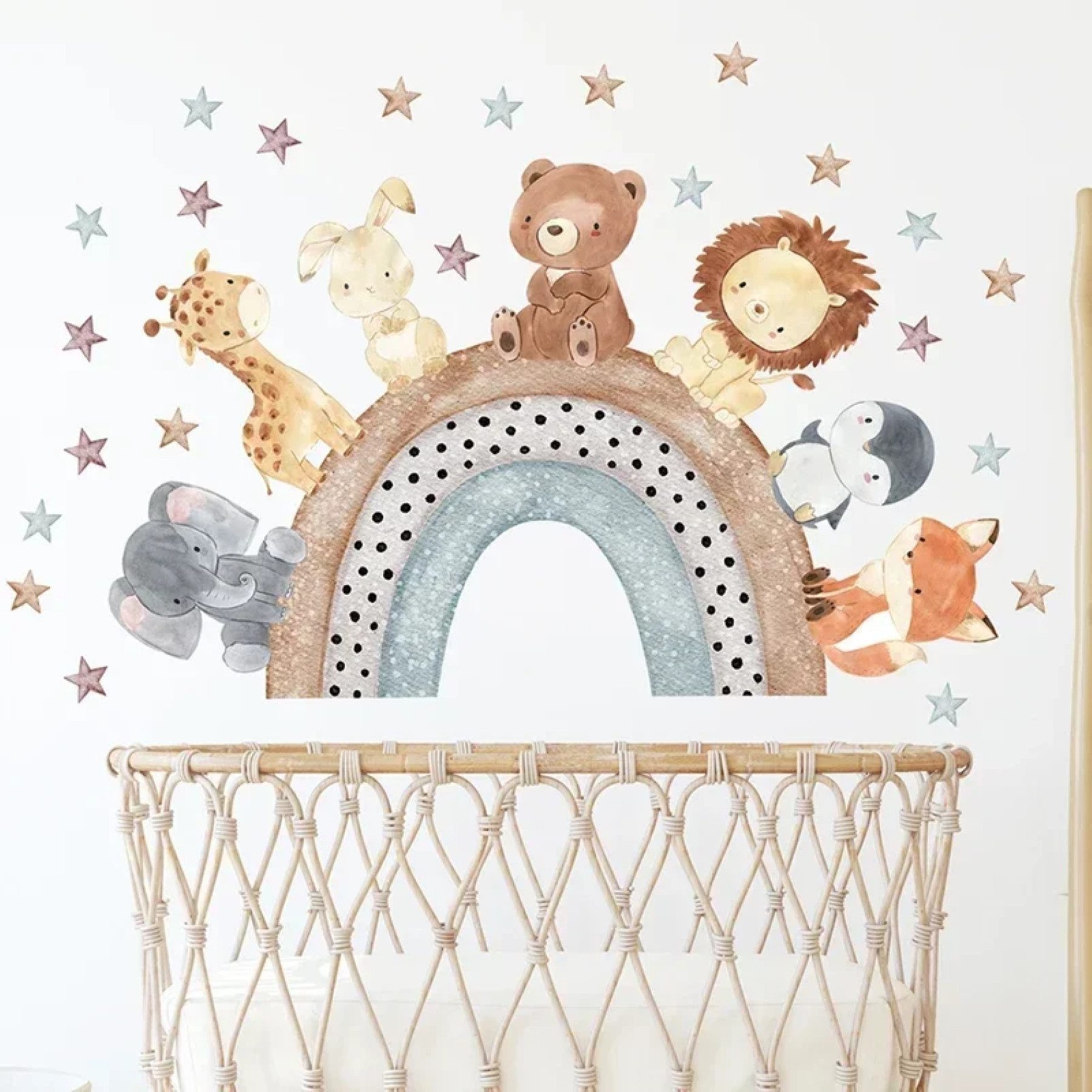 Montegoni Wandsticker Kinder Tier Wandsticker, Wandaufkleber günstig online kaufen