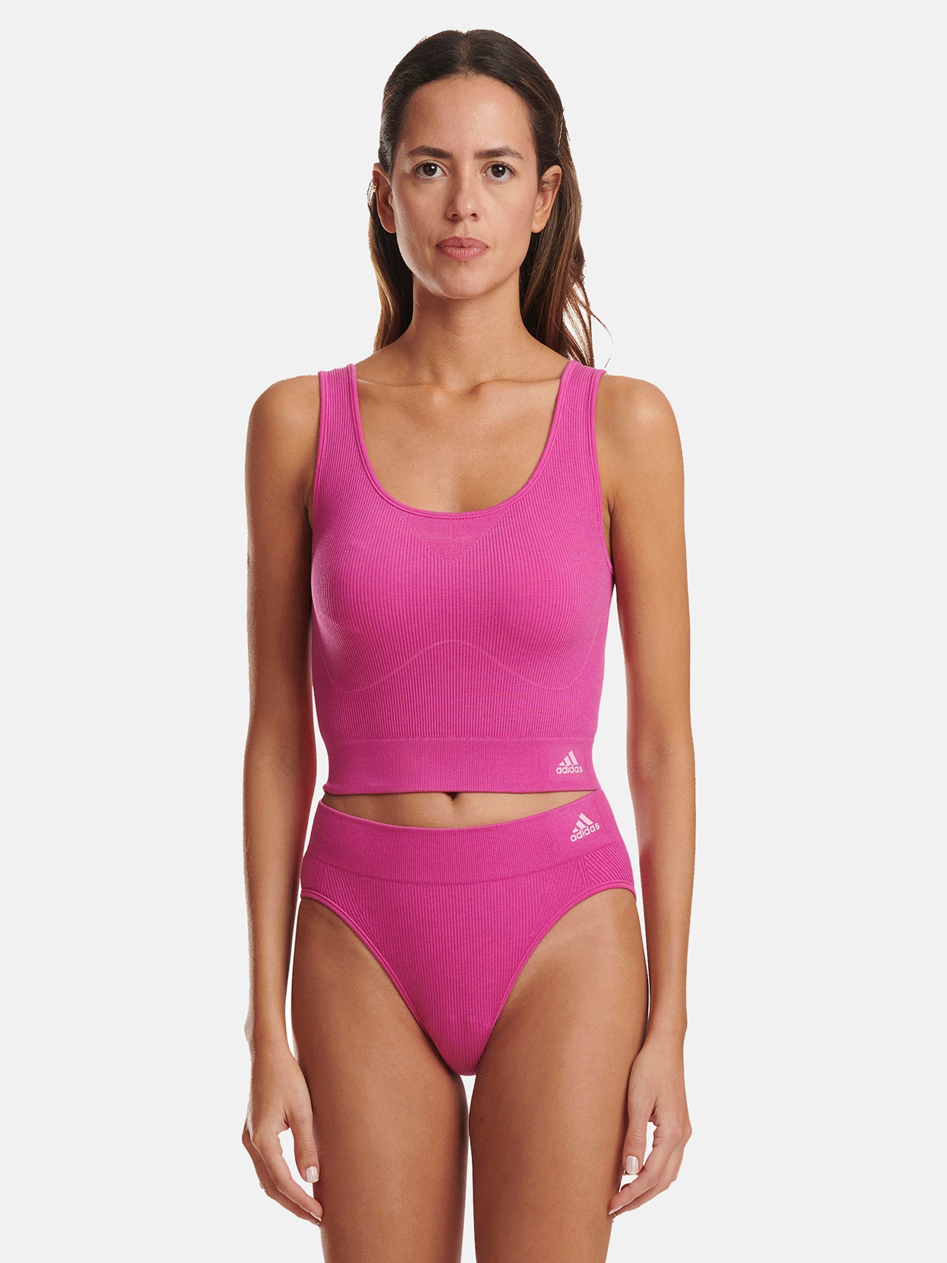 adidas Sportswear Crop-Top Ripp Stretch beere