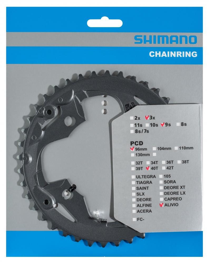 Kettenschaltung SHIMANO Kettenblatt FC-M4000/FC-M4050 40 Zähne - präziser Antrieb für