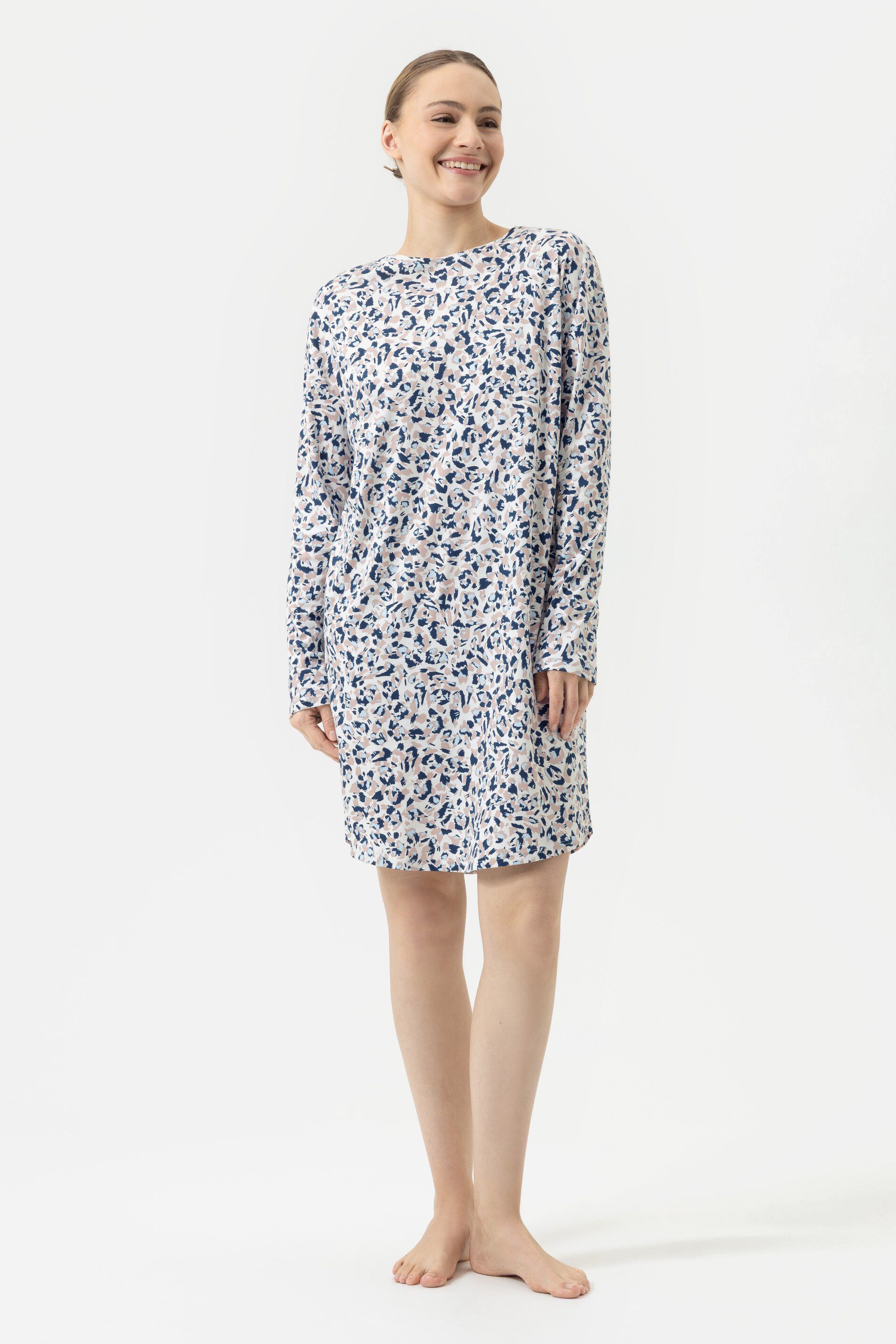 Nachthemd Mey Damen Nachthemd langarm Serie Soft Leo