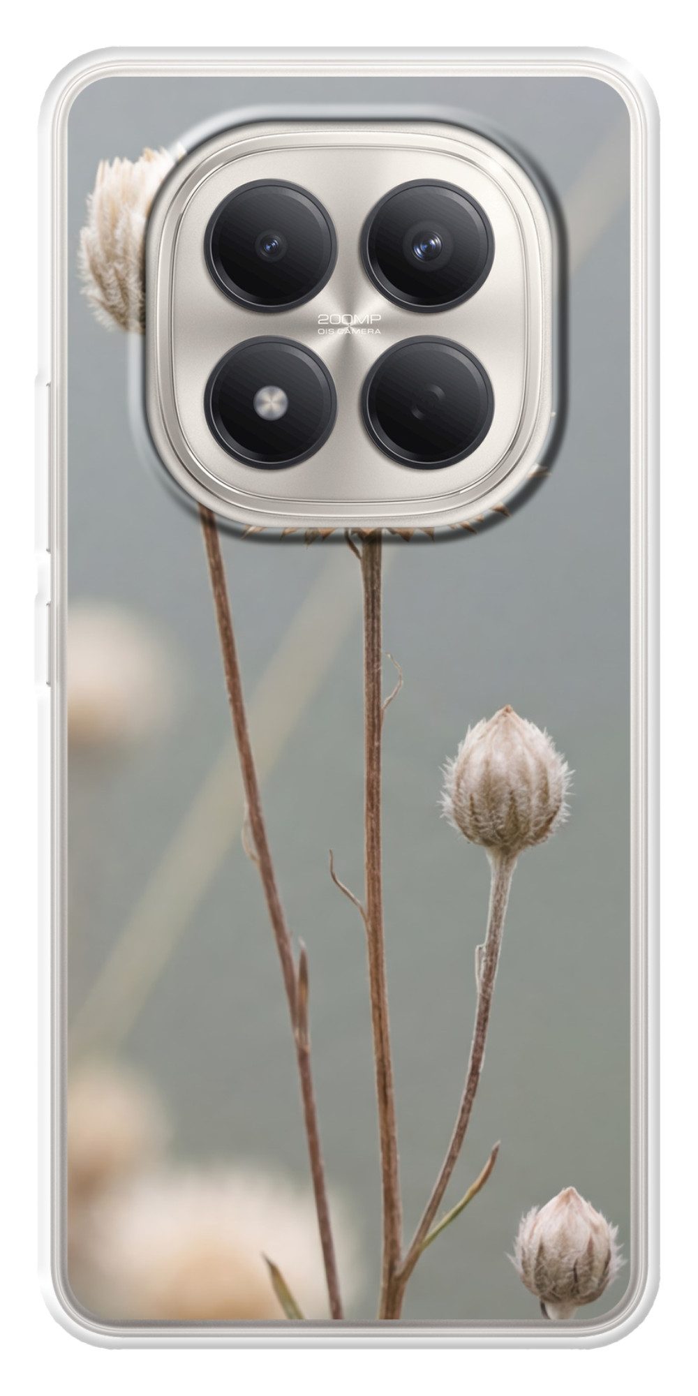 Handyhülle für Xiaomi Redmi Note 15 Pro 4G Strohblumen - Weiß - Tageslicht