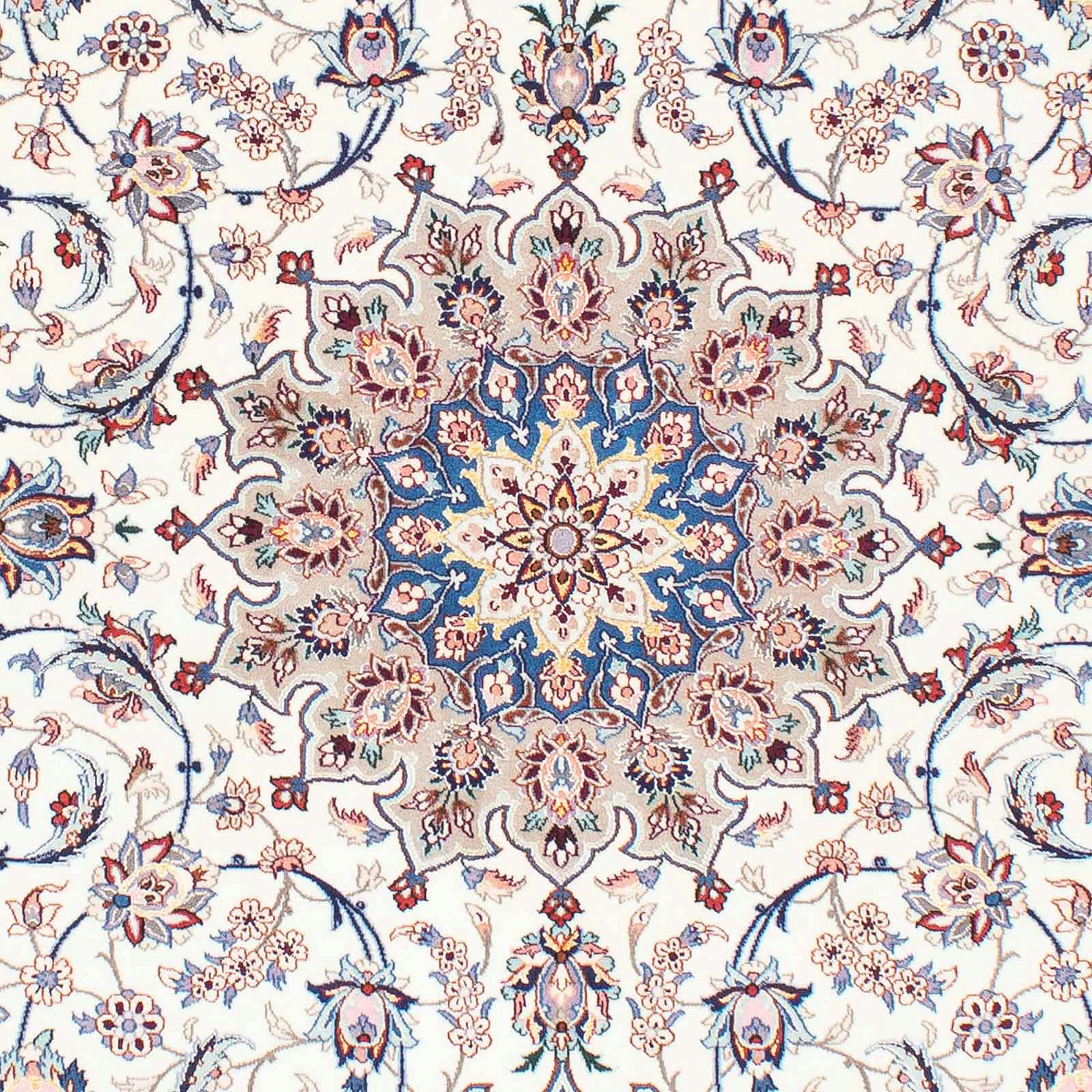 Orientteppich Perser - Isfahan Zertifikat mit x - beige, Einzelstück Premium Handgeknüpft, 228 - Höhe: Wohnzimmer, 156 6 morgenland, - mm, rechteckig, cm