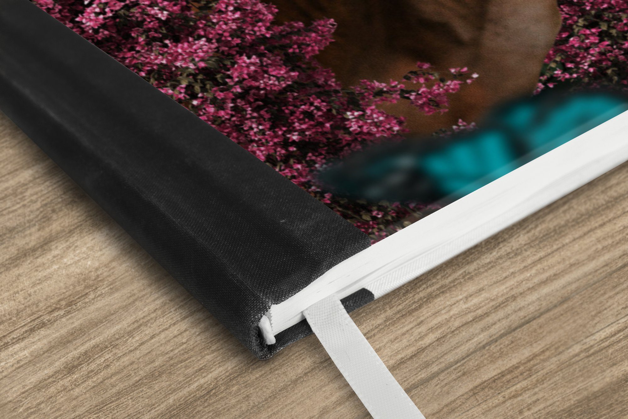 Thumbnail - MuchoWow Notizbuch Kuh - Blumen - Schmetterlinge - Porträt, Notebook, Notizblock a5, Tagebuch, Journal Liniert