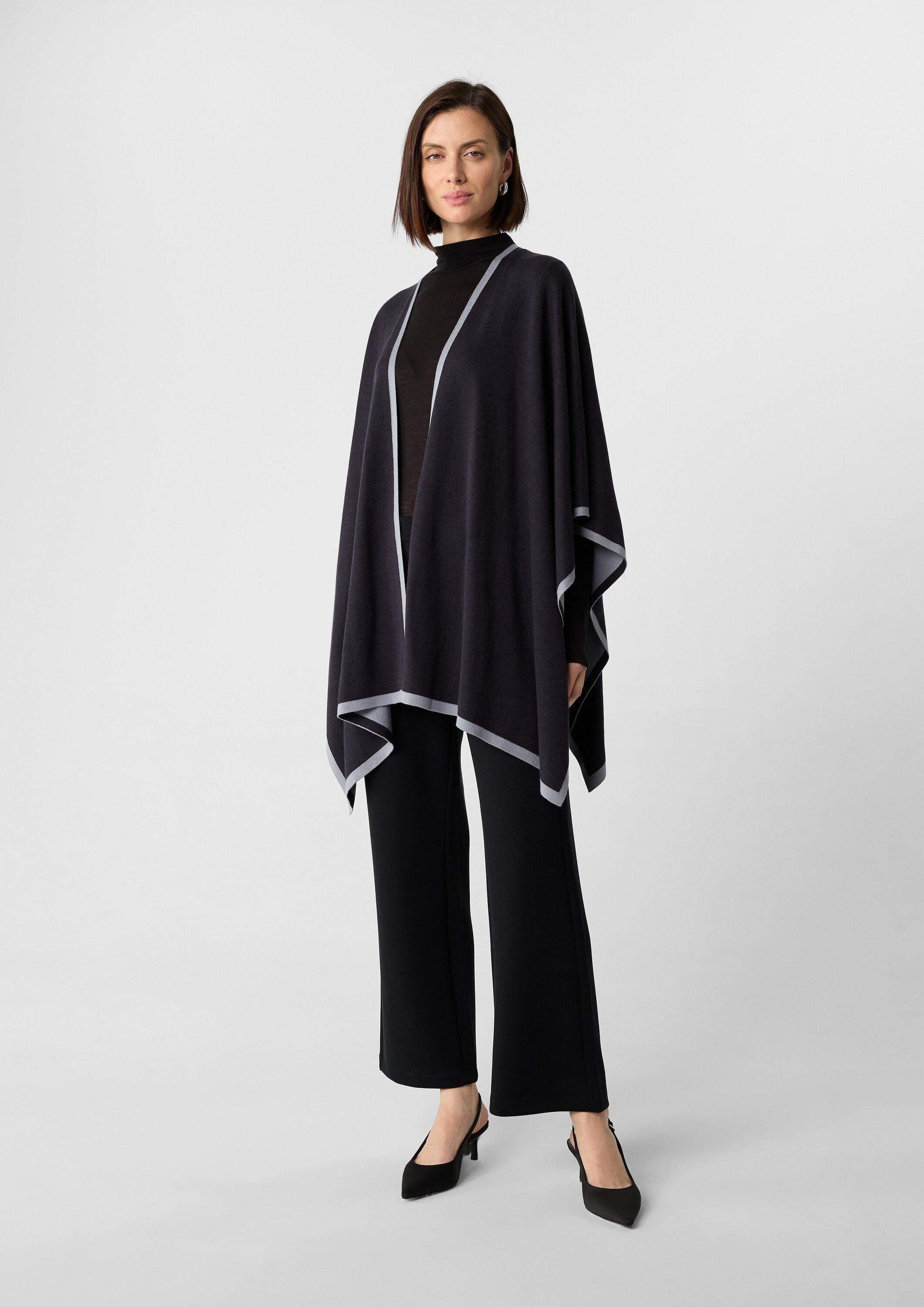 comma Poncho Indoor-Poncho Wendbarer Strick-Poncho