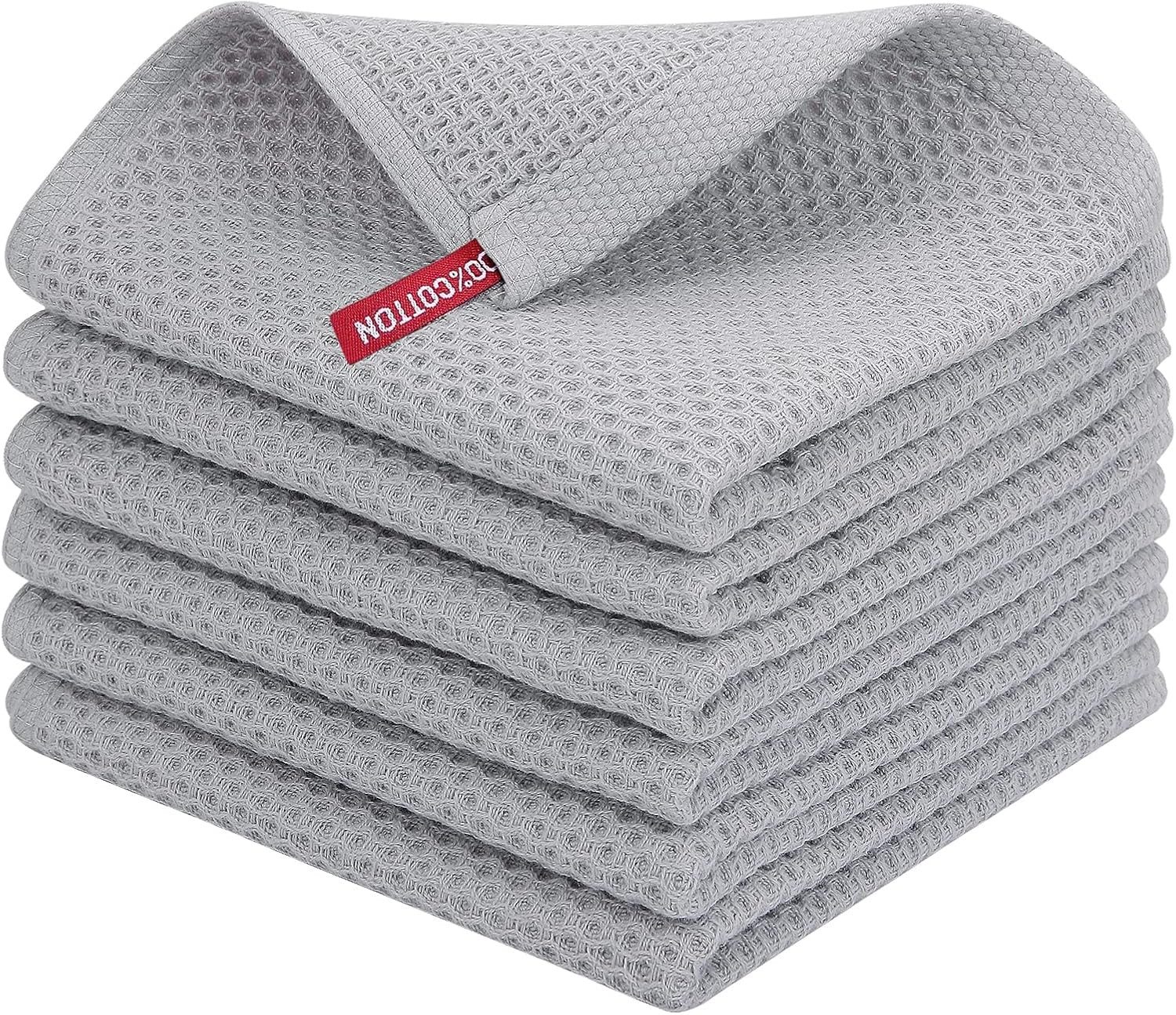 Coonoor Geschirrtuch 34 x 34 cm,Waffle Square Rag Geschirrhandtücher, (6-tl günstig online kaufen