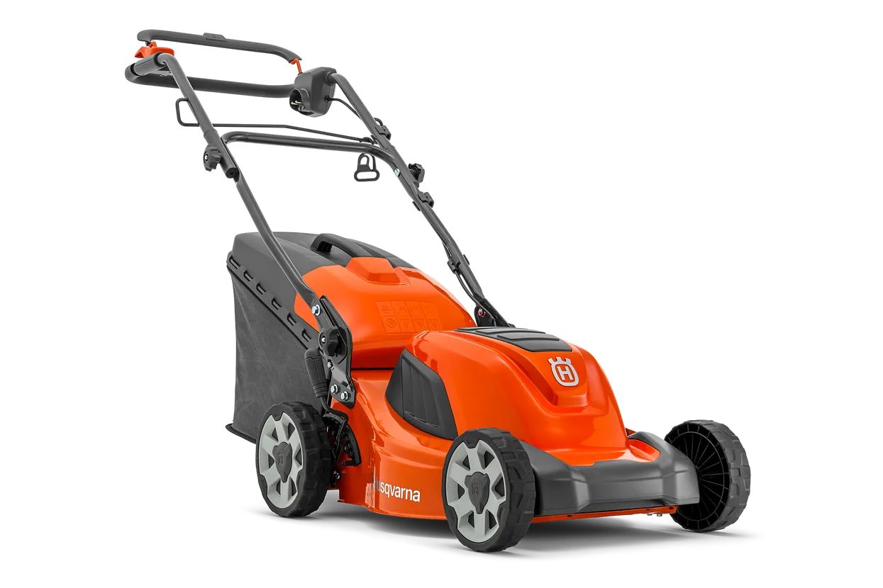 Husqvarna Elektrorasenmäher LC141C, 41cm Schnittbreite, leiser Betrieb, 50L Fangbox