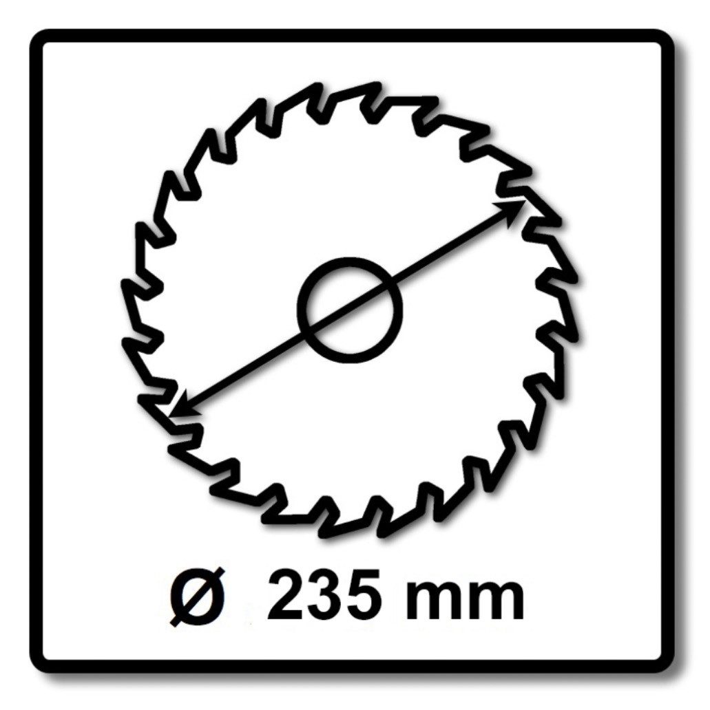Makita Kreissägeblatt M-FORCE Kreissägeblatt für Holz 235 x 30 x 2,3 mm 24 Zähne (B-32063