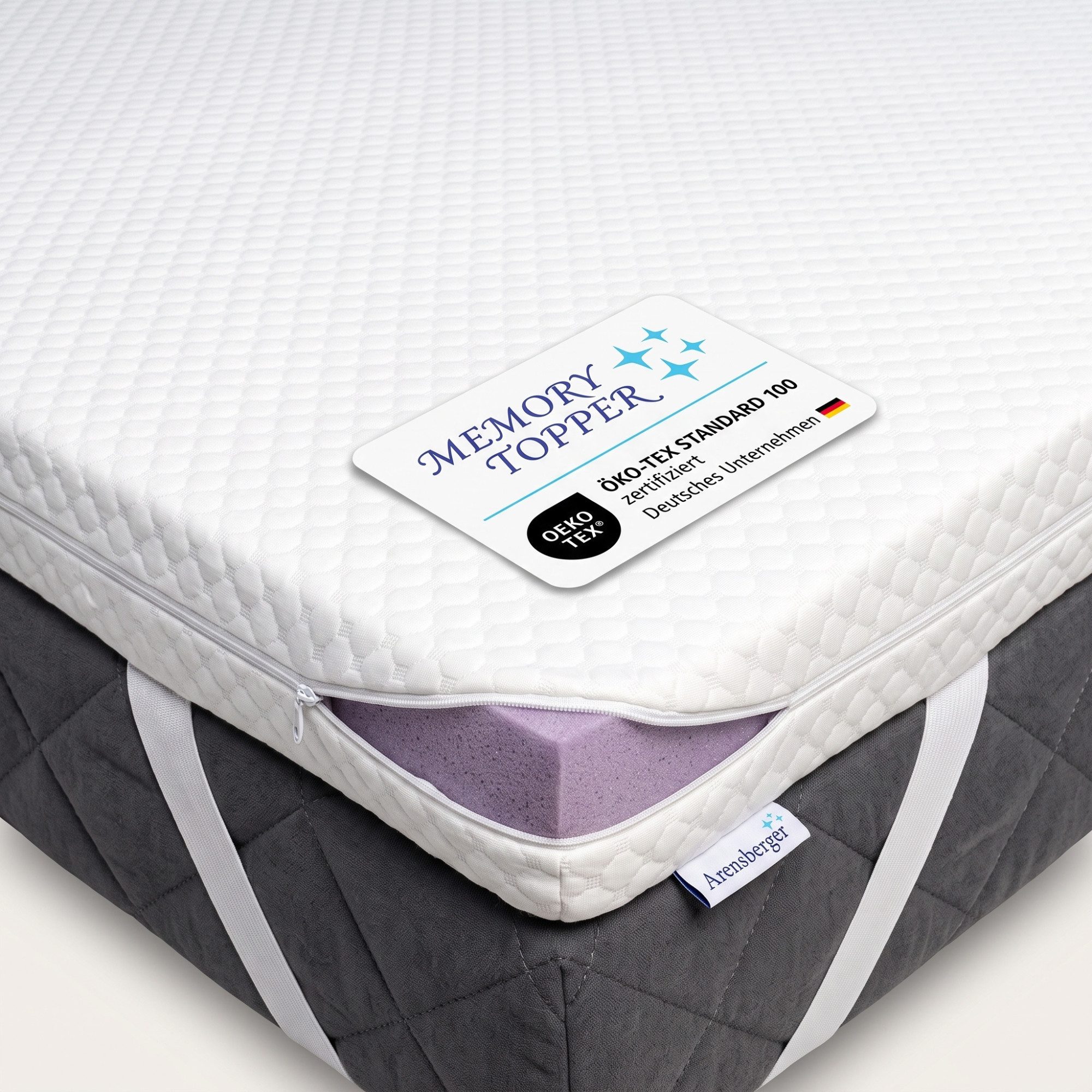 Topper SOFT Matratzentopper, Memory Foam, Visco, 5 cm, für alle Matratzen
