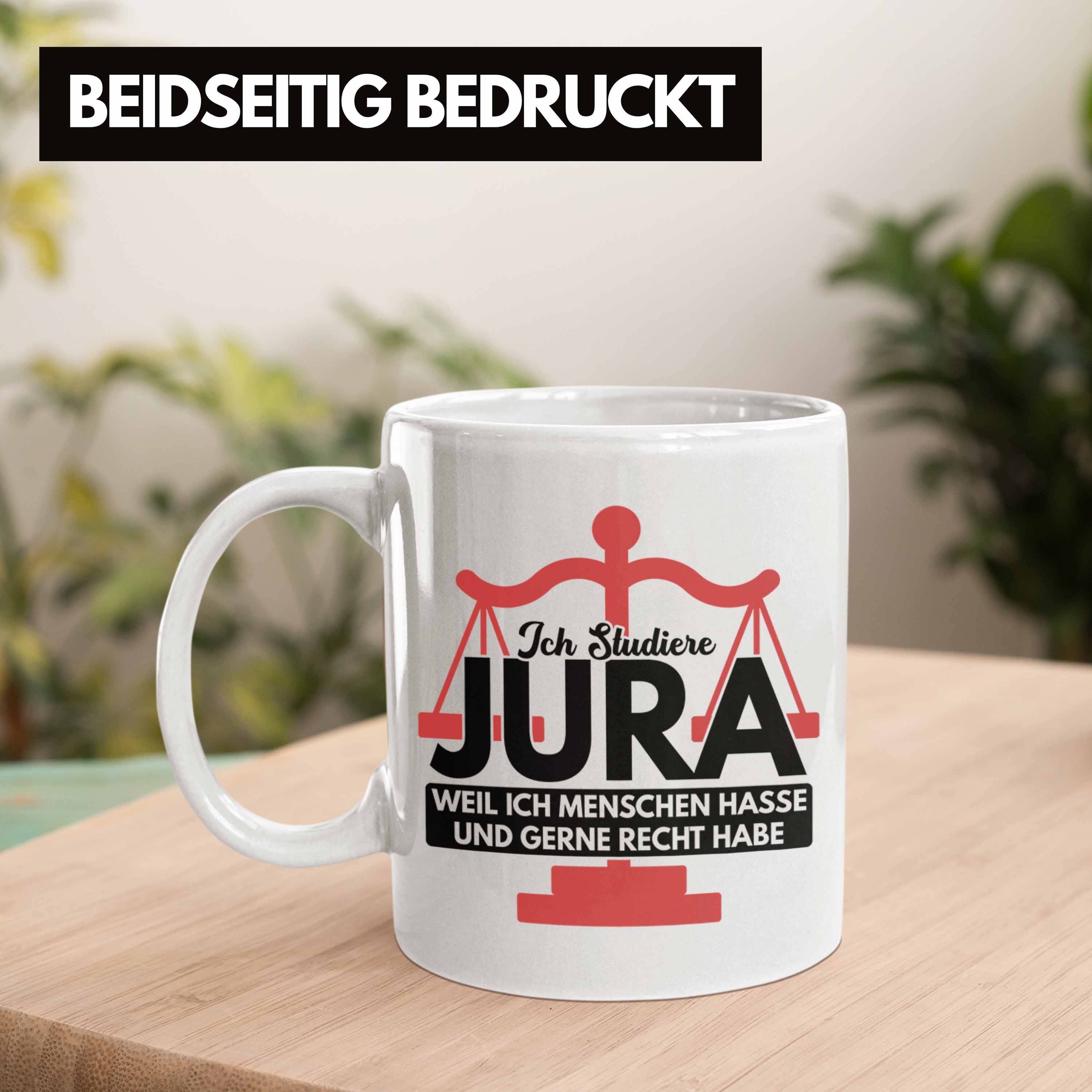 Anwalt Jur Geschenk Tasse Jura Jurist - Weiss Tasse Geschenkidee Trendation Spruch Trendation