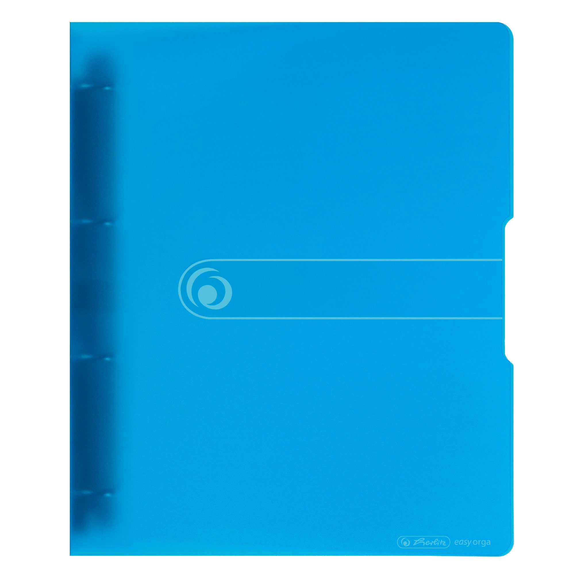 transparent 16mm Notizbuch Ringbuch PP Ringe A4 blau 4