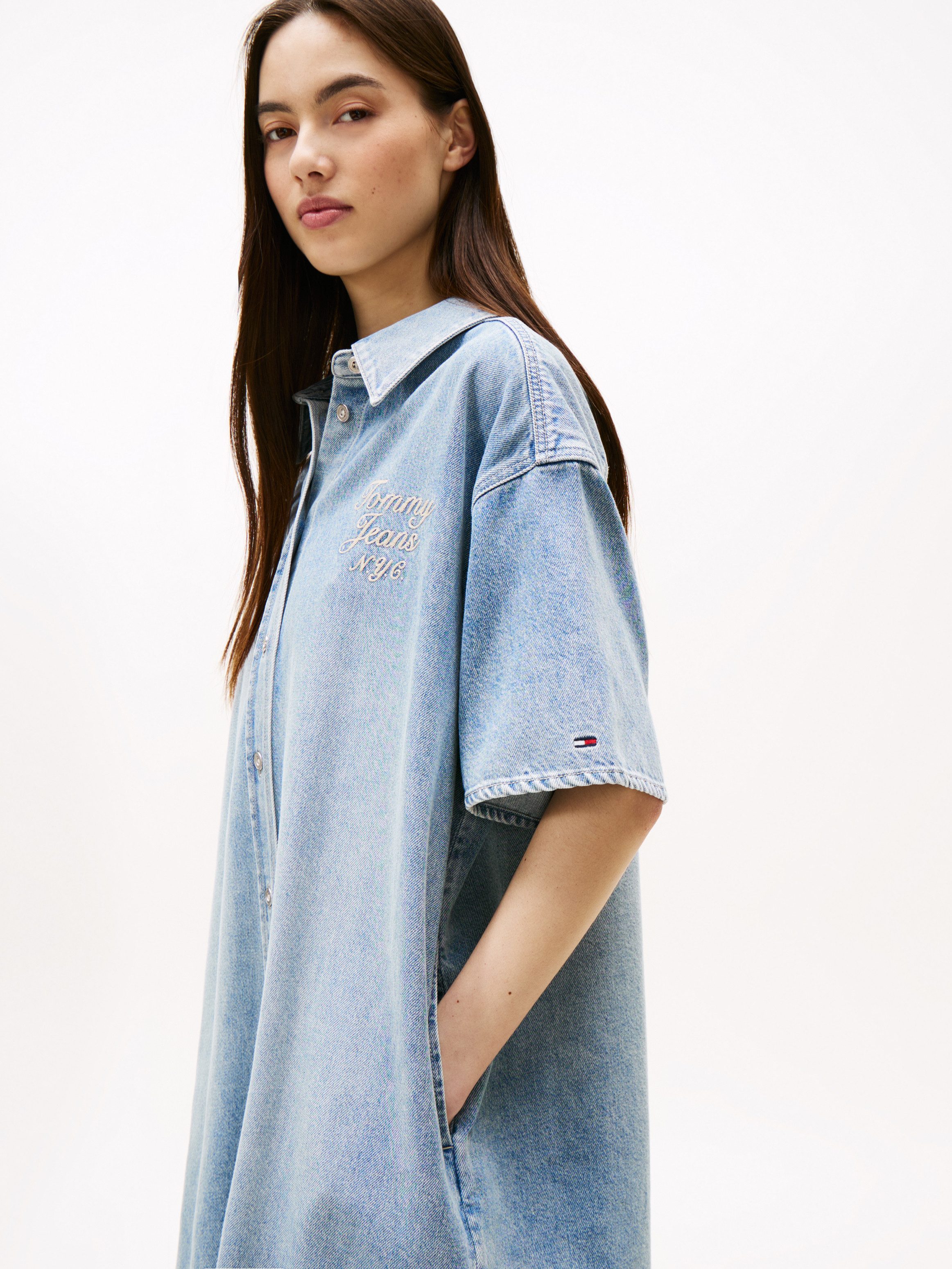 Tommy Jeans Jeanskleid TJW DENIM SHIRTDRESS günstig online kaufen