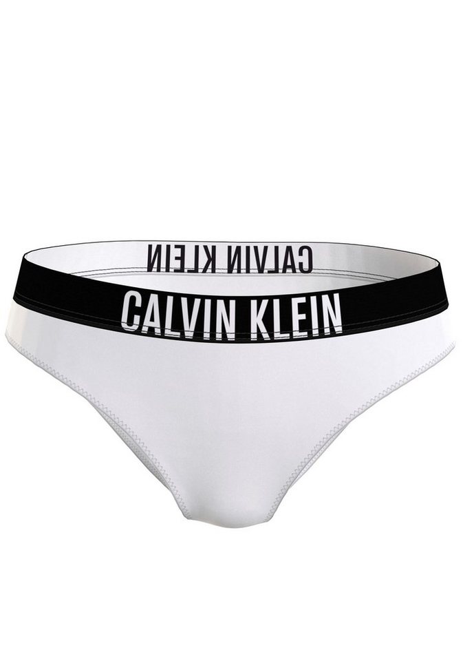 Calvin Klein Swimwear Bikini Hose »Classic«, mit bedrucktem Gummibund › weiß  - Onlineshop OTTO