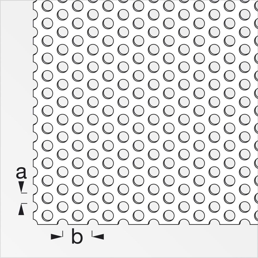 alfer Schutzblech alfer Rundlochblech Aluminium eloxiert 500 x 250 x