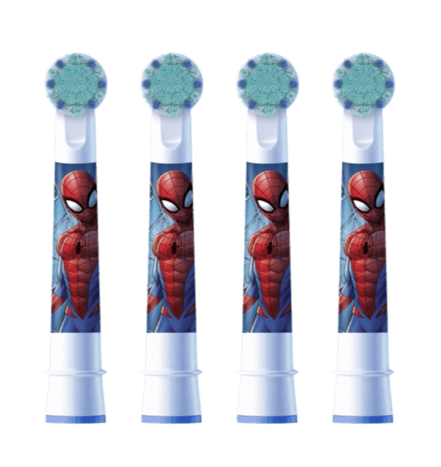 Braun Aufsteckbürsten Braun Oral-B Kinderzahnbürstenköpfe mit Spiderman-Motiv 4er-Pack