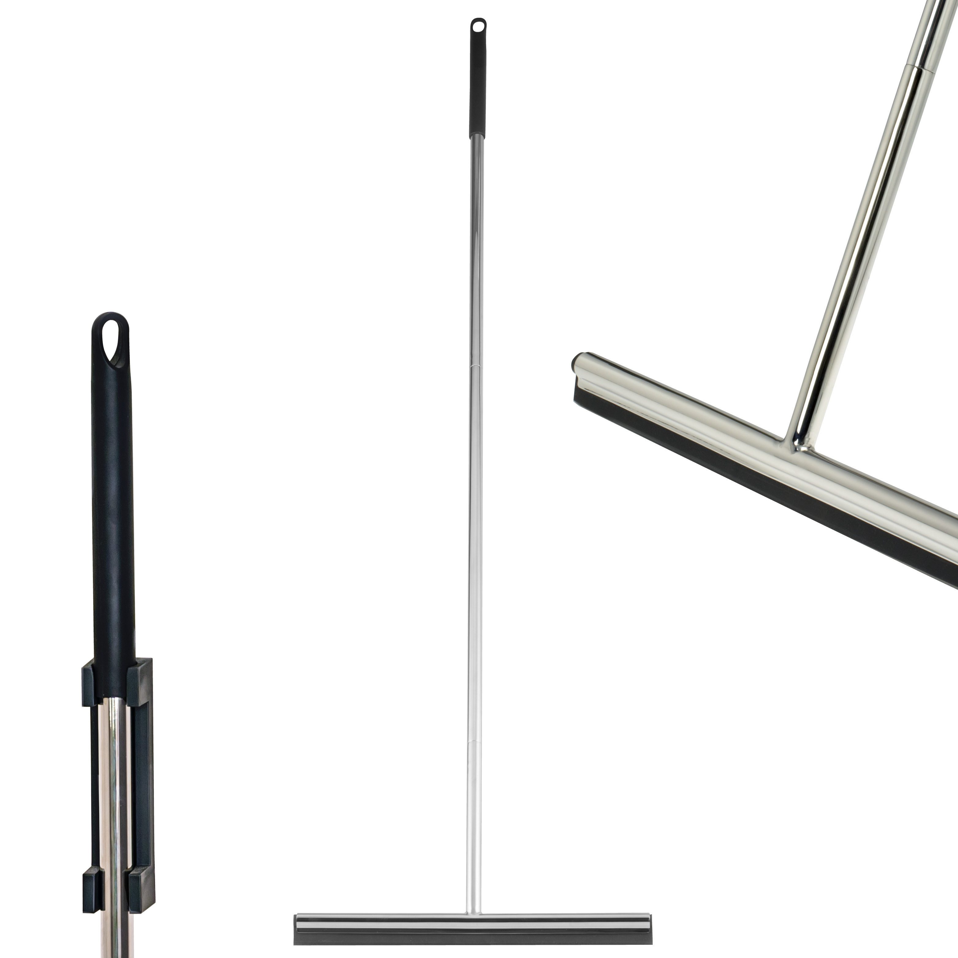 bremermann Wasserabzieher Bodenabzieher mit Wandhalter, aus Edelstahl hochglänzend