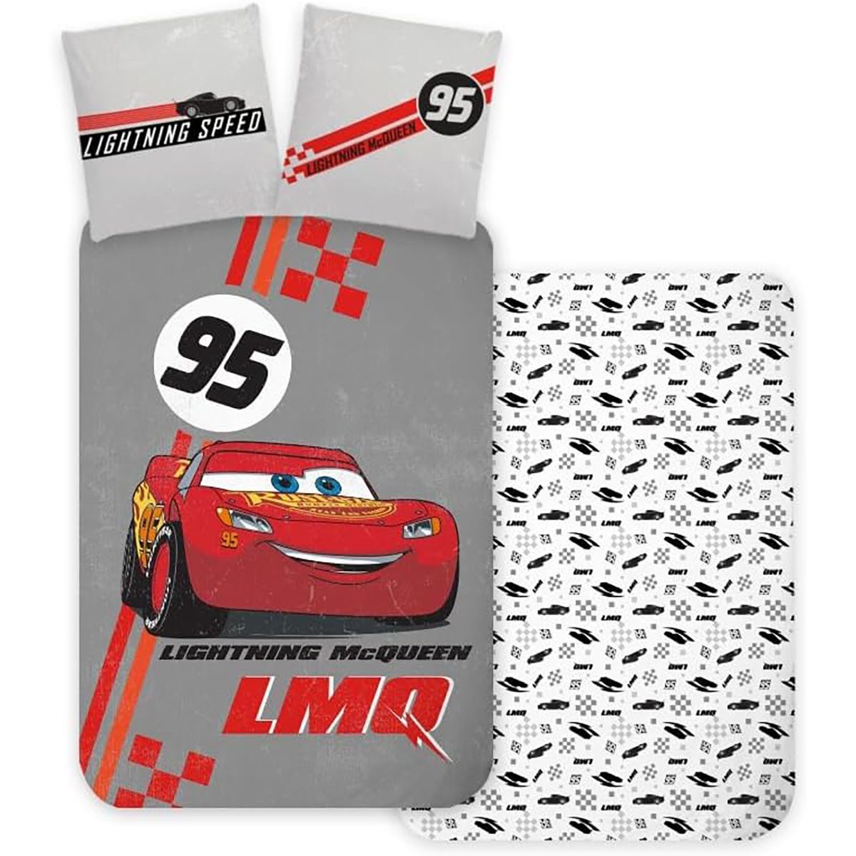 Disney Kinderbettwäsche Disney Cars Lightning McQueen Kinderbettwäsche Renn günstig online kaufen