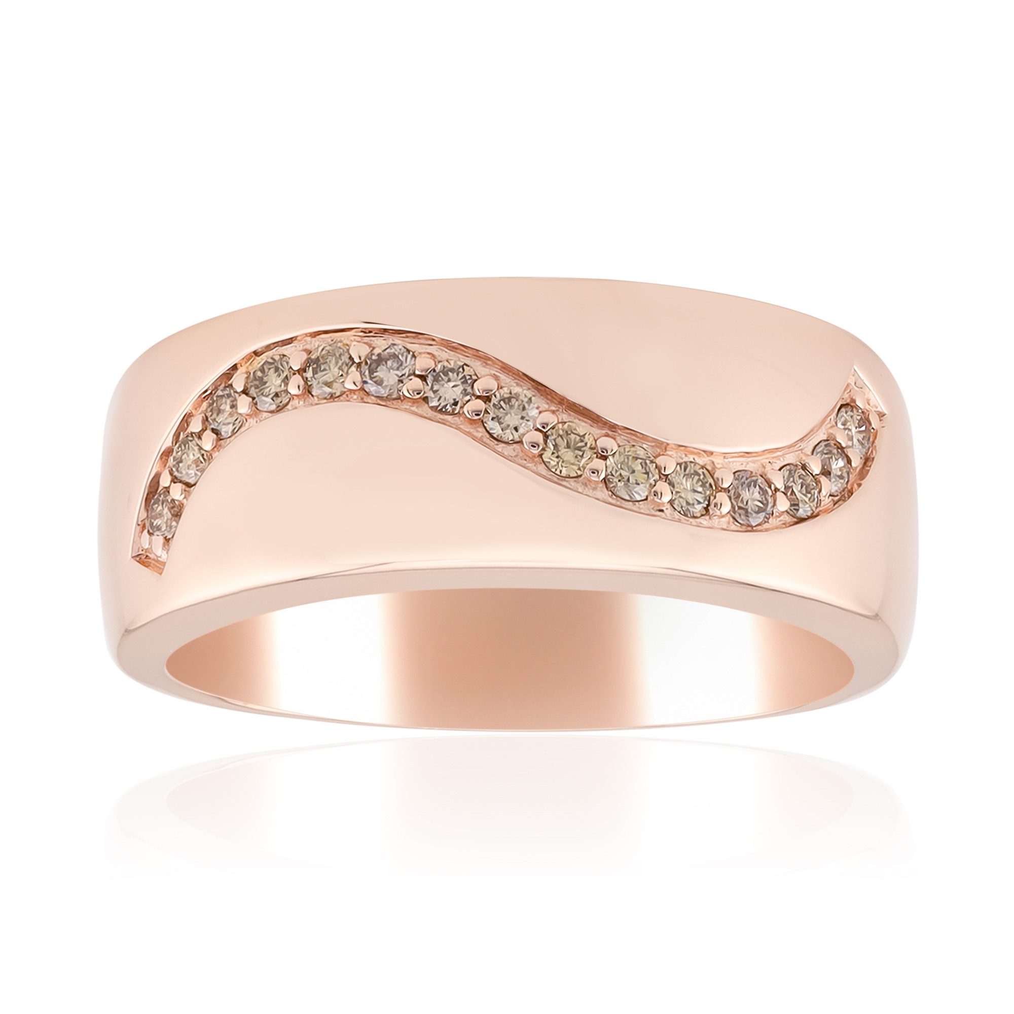 Cavill Diamantring Argyle Rose Diamant-Ring, rosévergoldet (1-tlg)