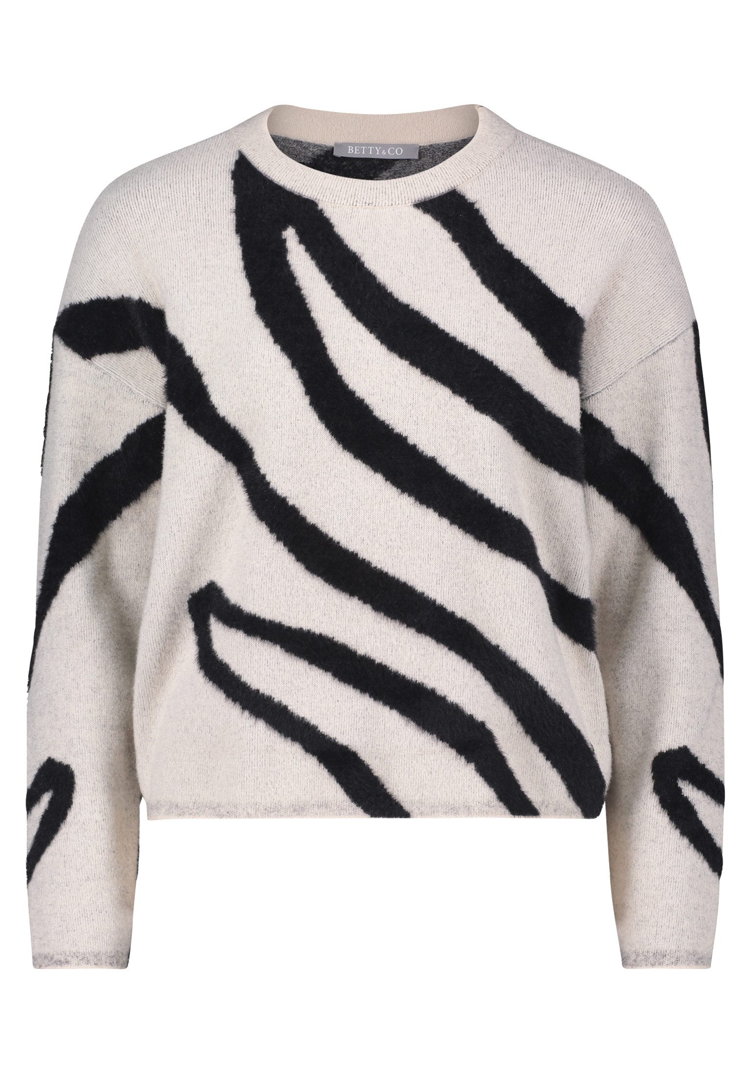 Betty&Co Strickpullover Damen Strickpullover mit Jacquard günstig online kaufen