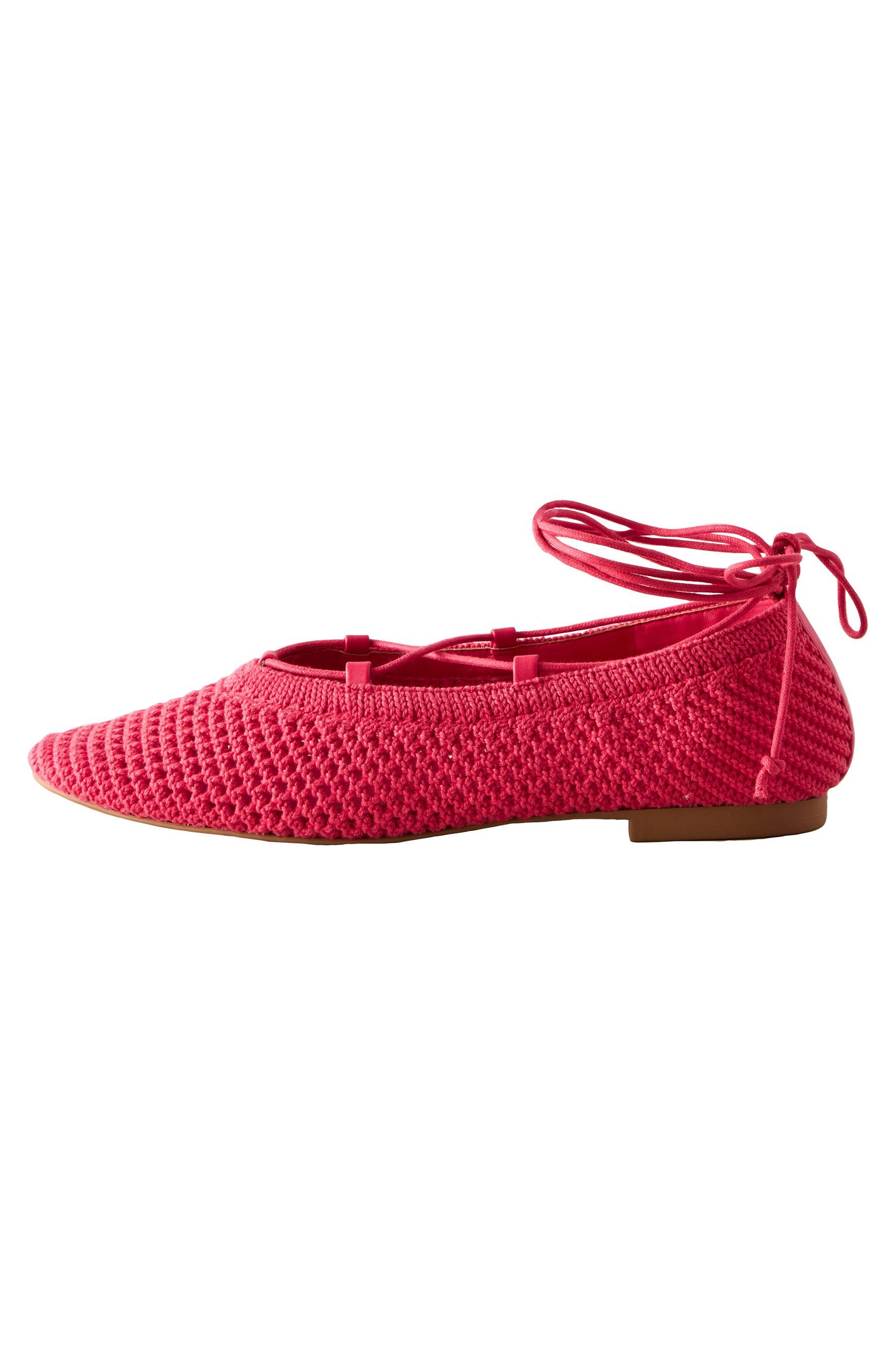 Next Forever Comfort® Ghillie-Schuhe mit Häkeldetails Ballerina