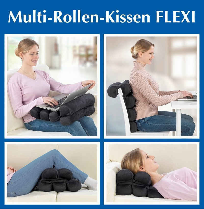 Maximex Подушка для крісла Multi Rollen Kissen FLEXI Maße ca.: 58 x 38 x 9 cm.